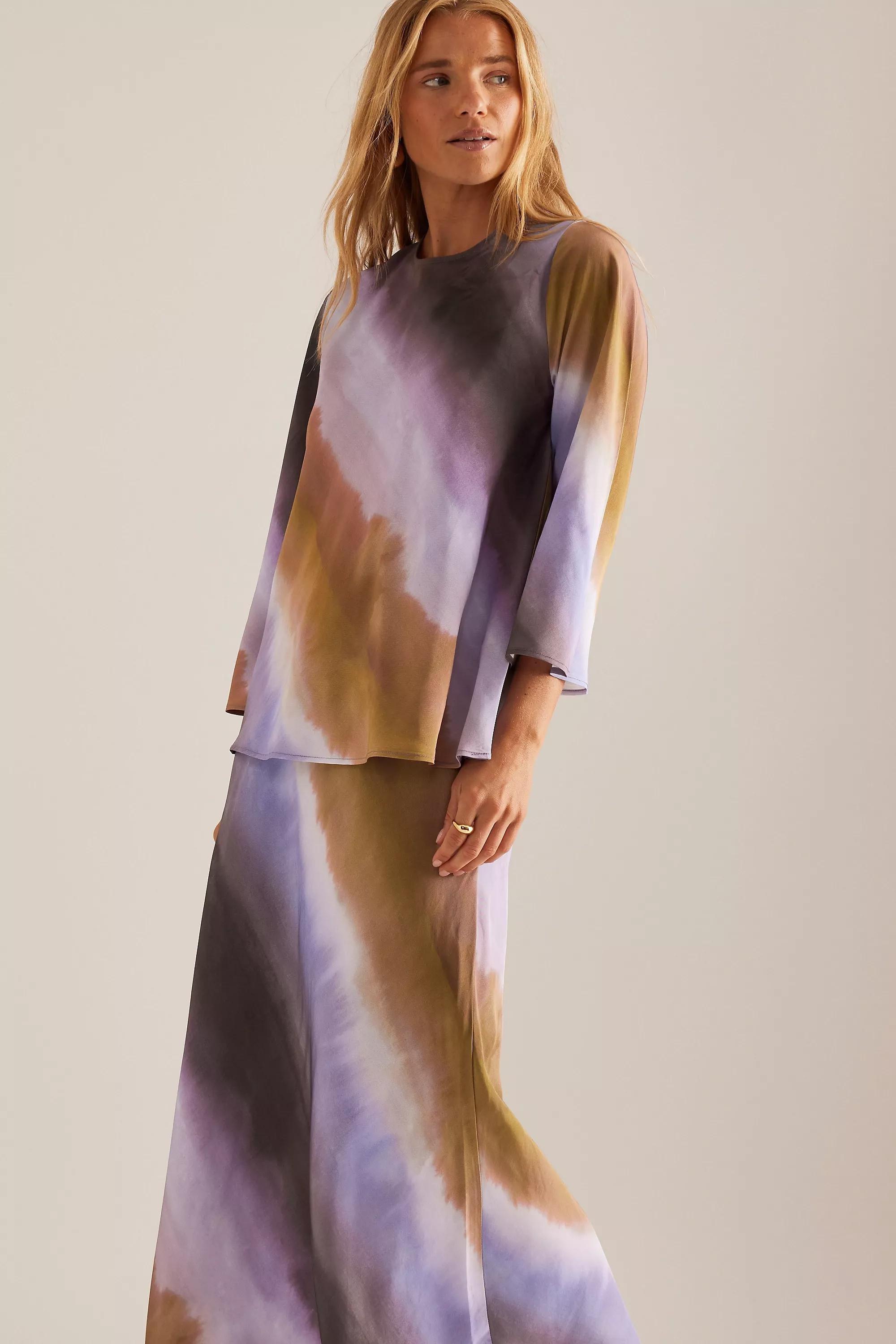 Multicolour Selected Femme Gafrid Maxi Skirt, , large image number 2