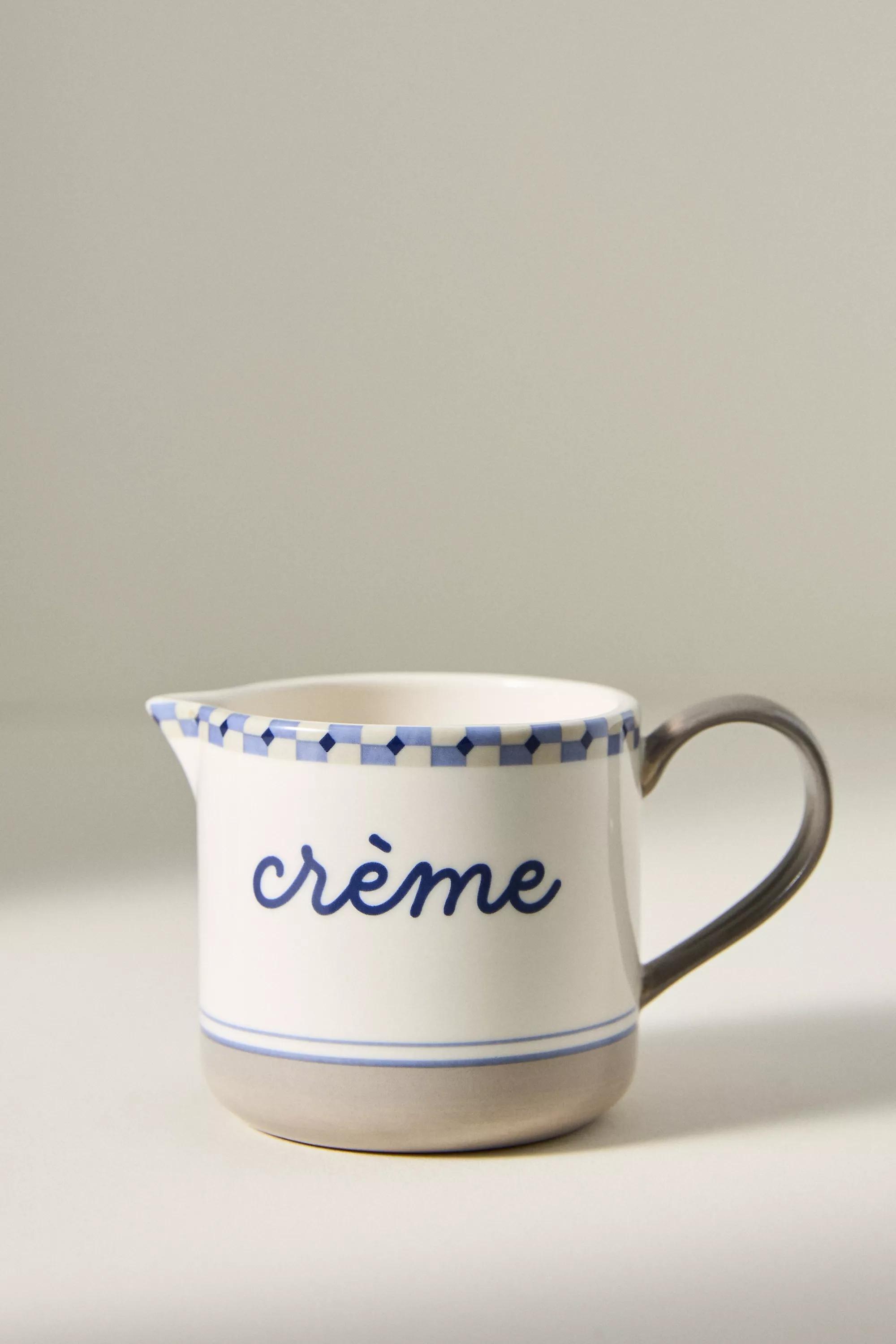 BLUE Cafأ© Violette Handpainted Stoneware Milk Jug, A501_0040, large image number 1
