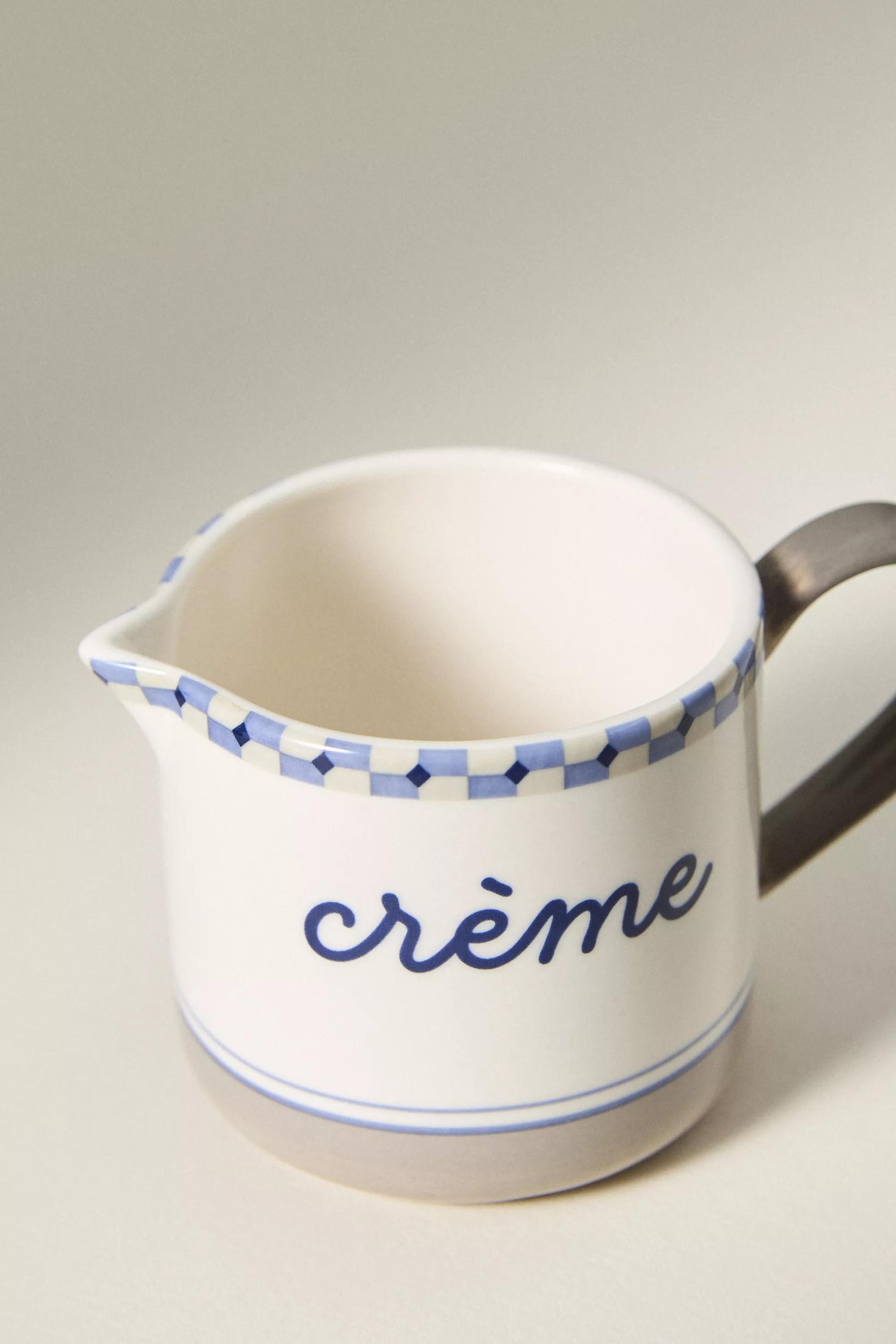 BLUE Cafأ© Violette Handpainted Stoneware Milk Jug, A501_0040, large image number 2