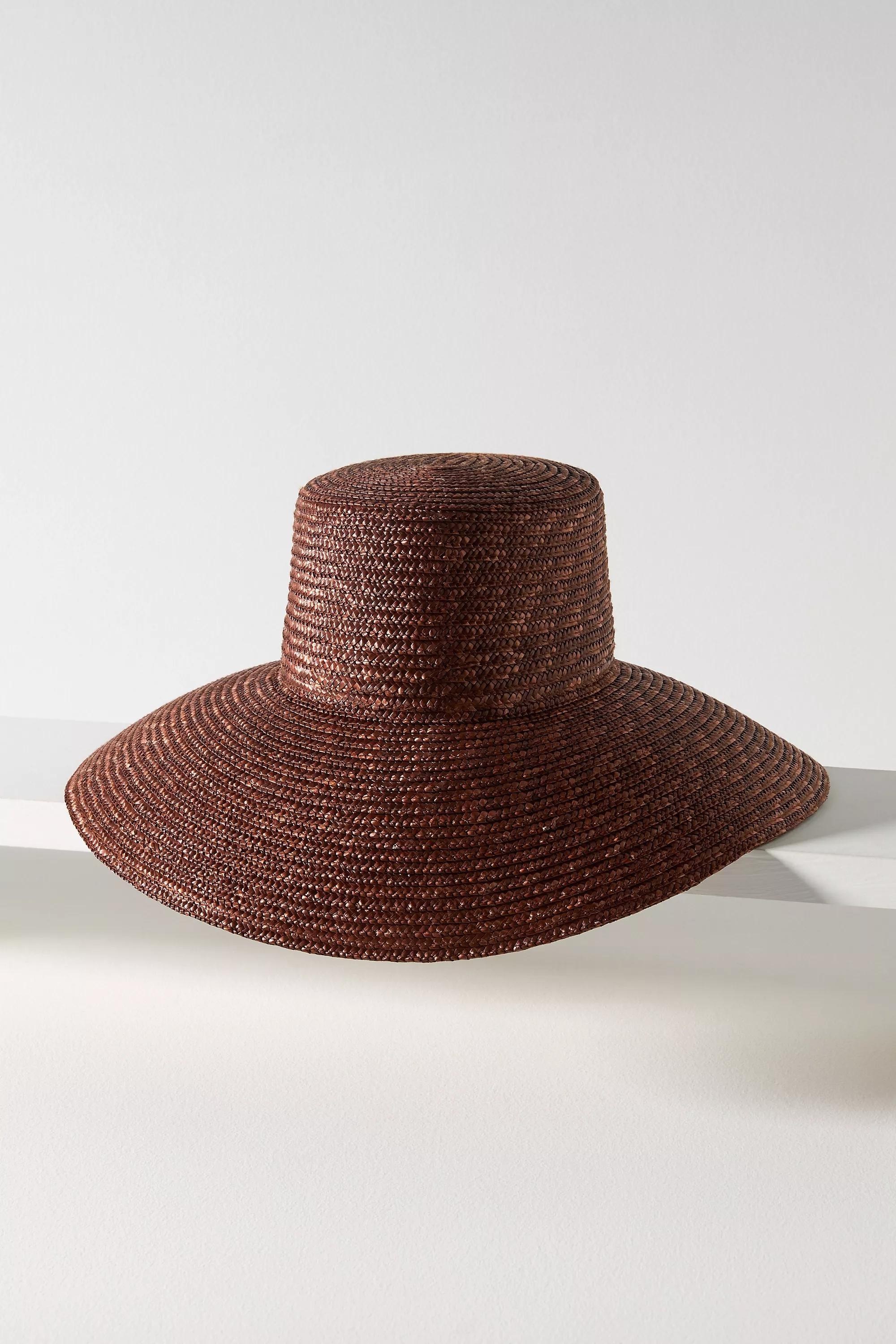 Wyeth Straw Hat, Brown, , medium