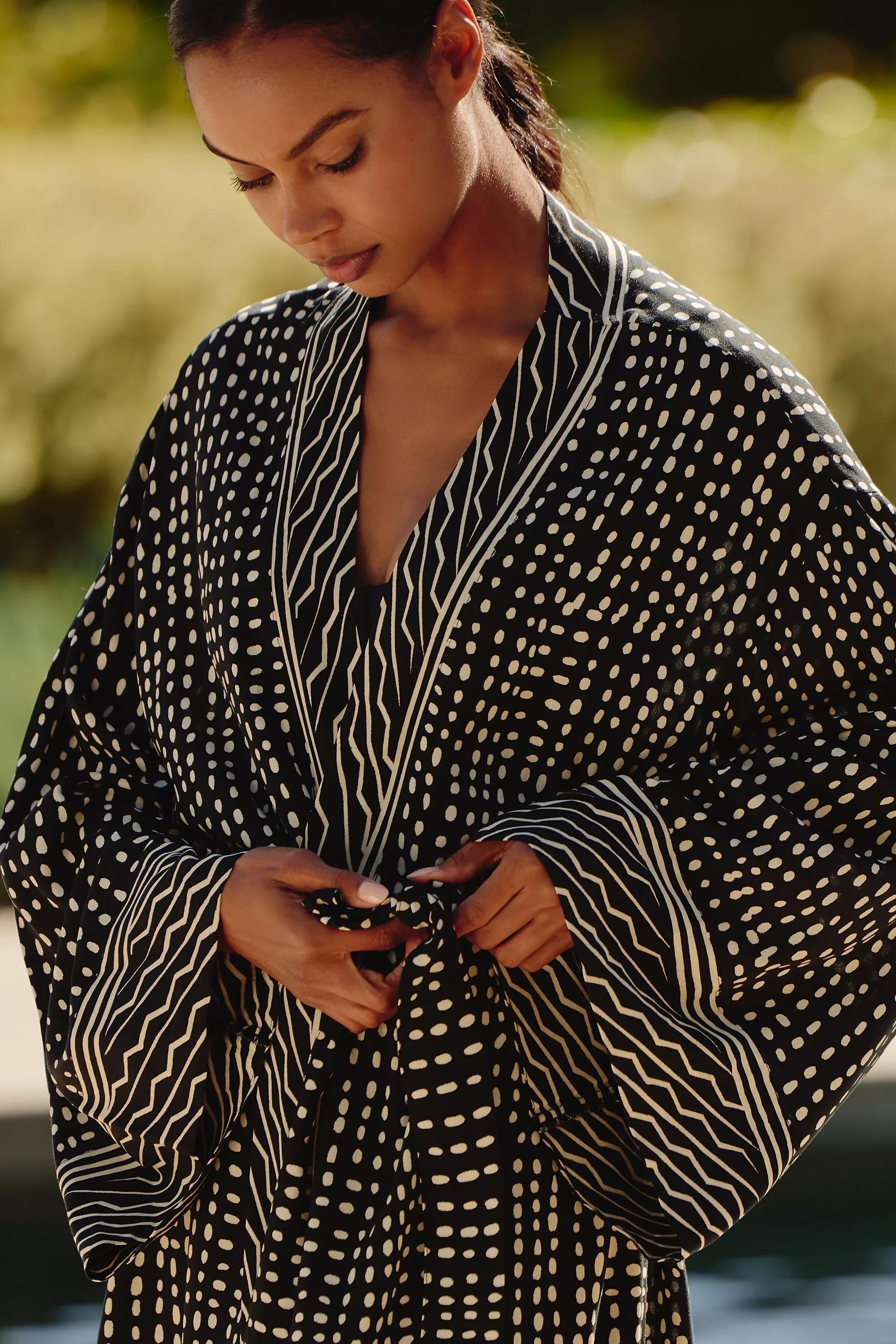 Long-Sleeve Graphic Tie-Belt Top, Multicolour, A501_0018, large image number 3