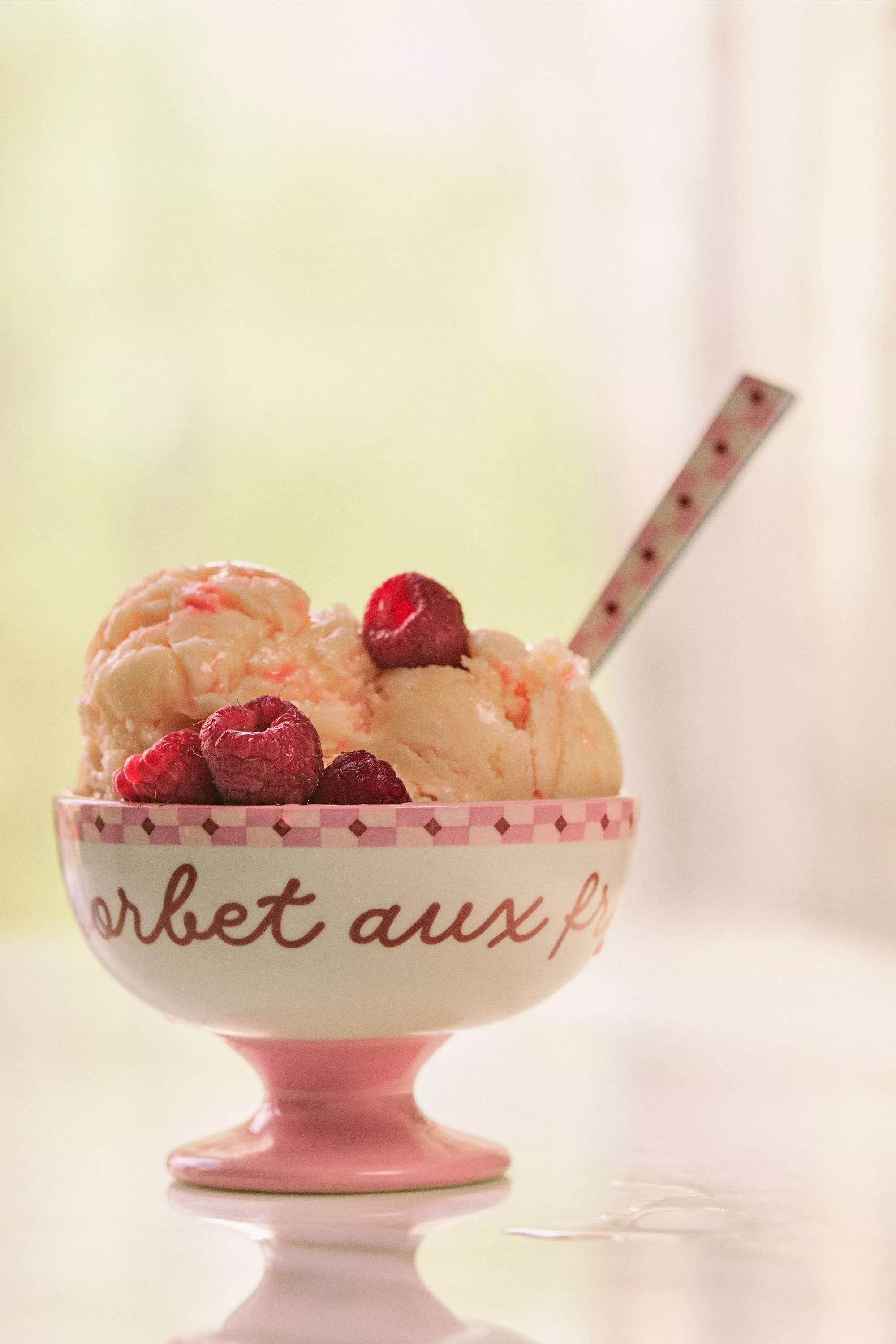 LAVENDER Cafأ© Violette Handpainted Stoneware Ice Cream Bowl, A501_0053, large image number 0