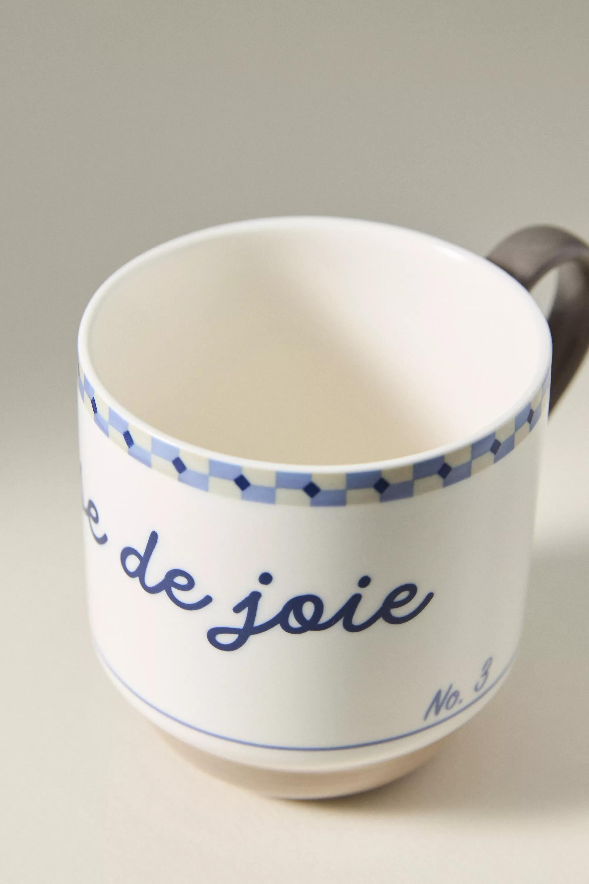 TAUPE Cafأ© Violette Handpainted Stoneware Mug, A501_0023, large image number 3