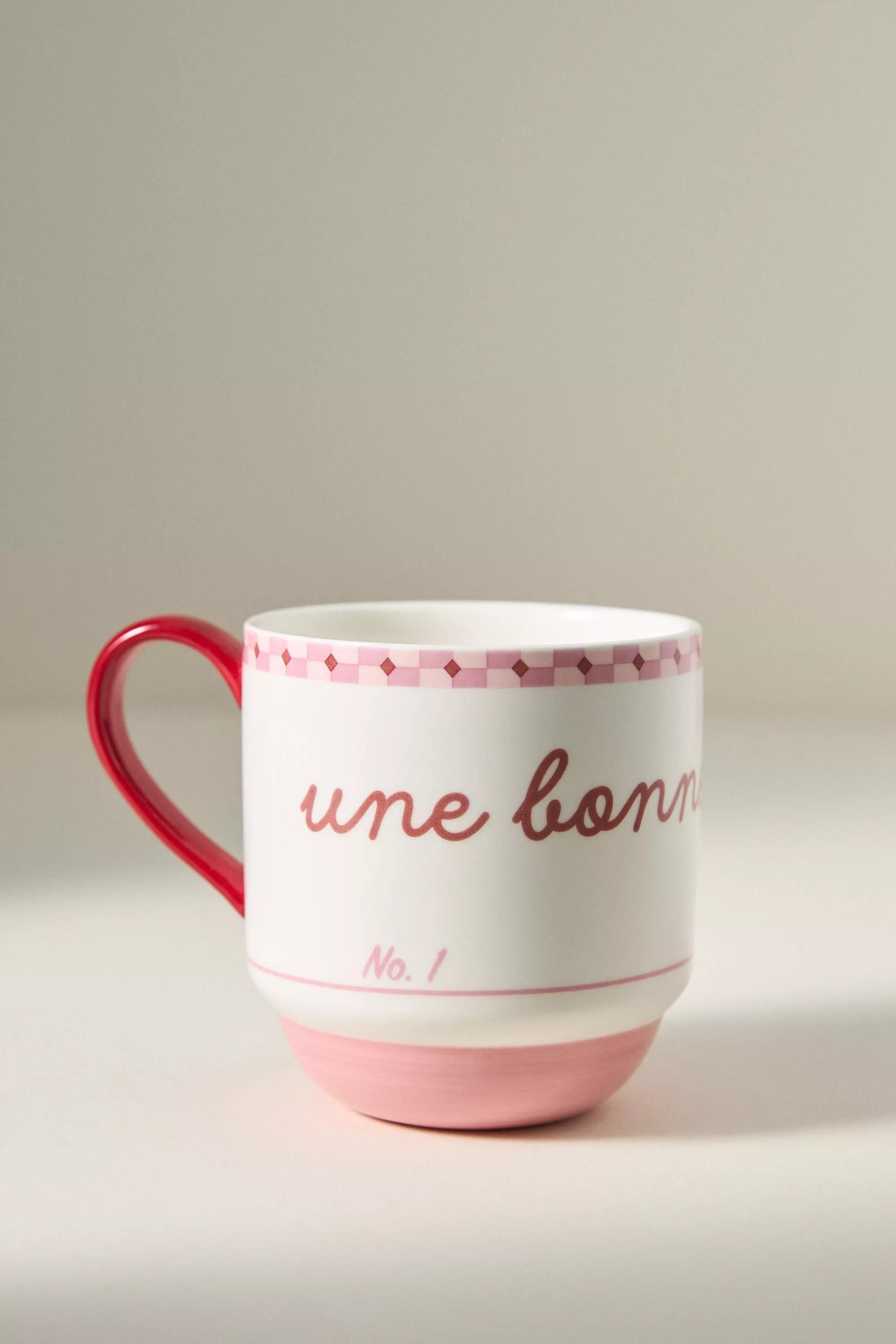 LAVENDER Cafأ© Violette Handpainted Stoneware Mug, A501_0053, large image number 1