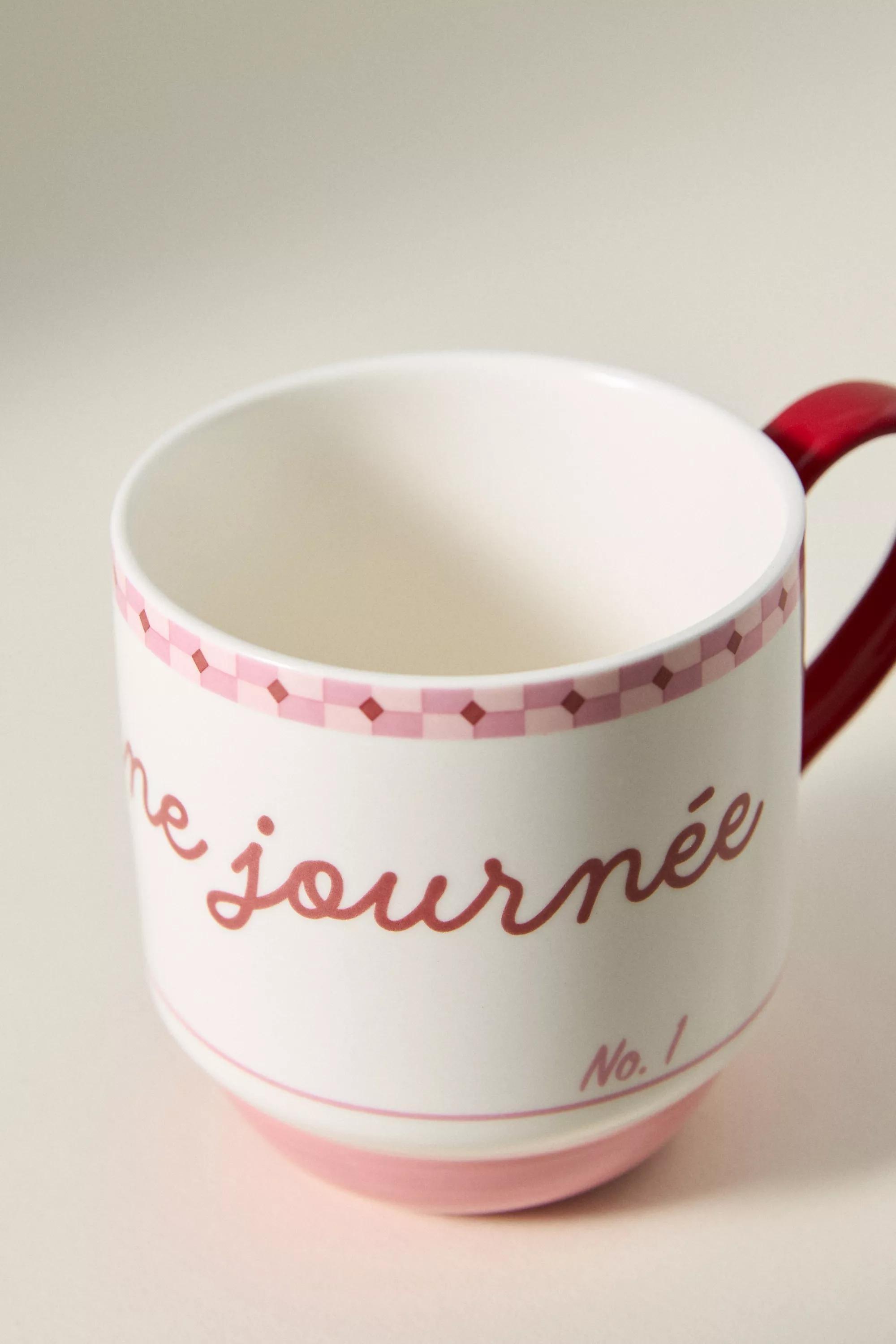 LAVENDER Cafأ© Violette Handpainted Stoneware Mug, A501_0053, large image number 2