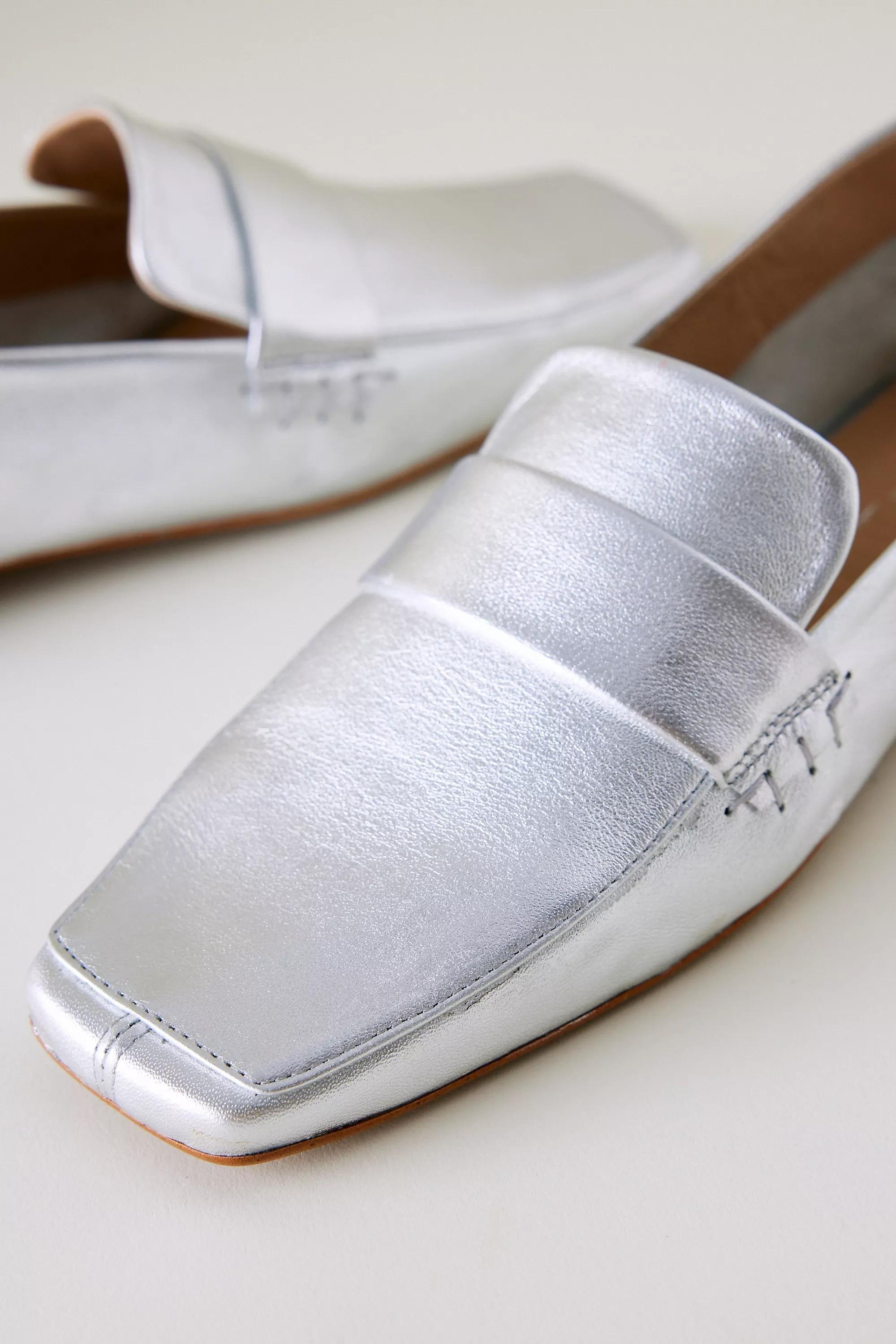 Intentionally Blank Pinky Loafers, Silver, , large image number 1