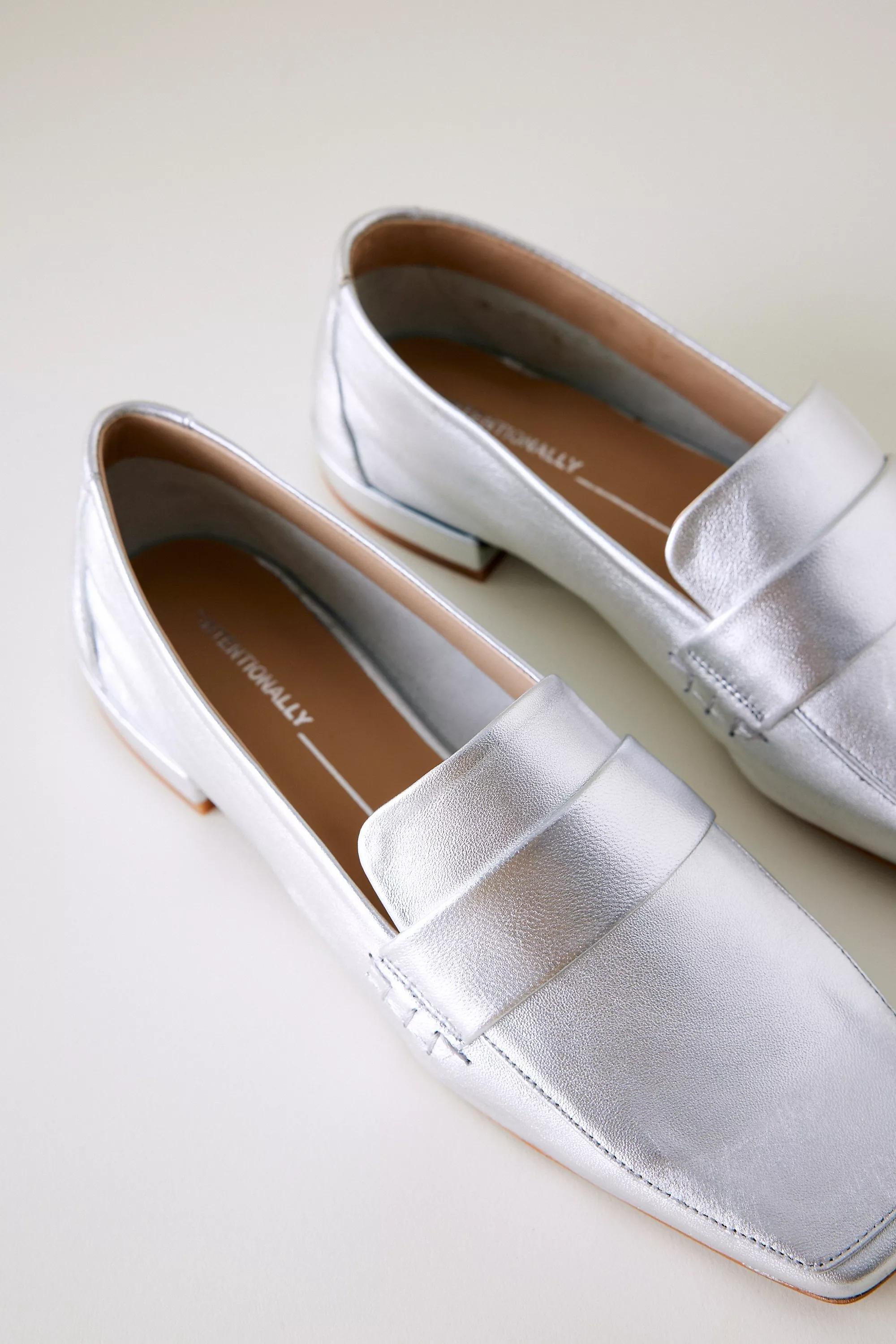 Intentionally Blank Pinky Loafers, Silver, , large image number 3
