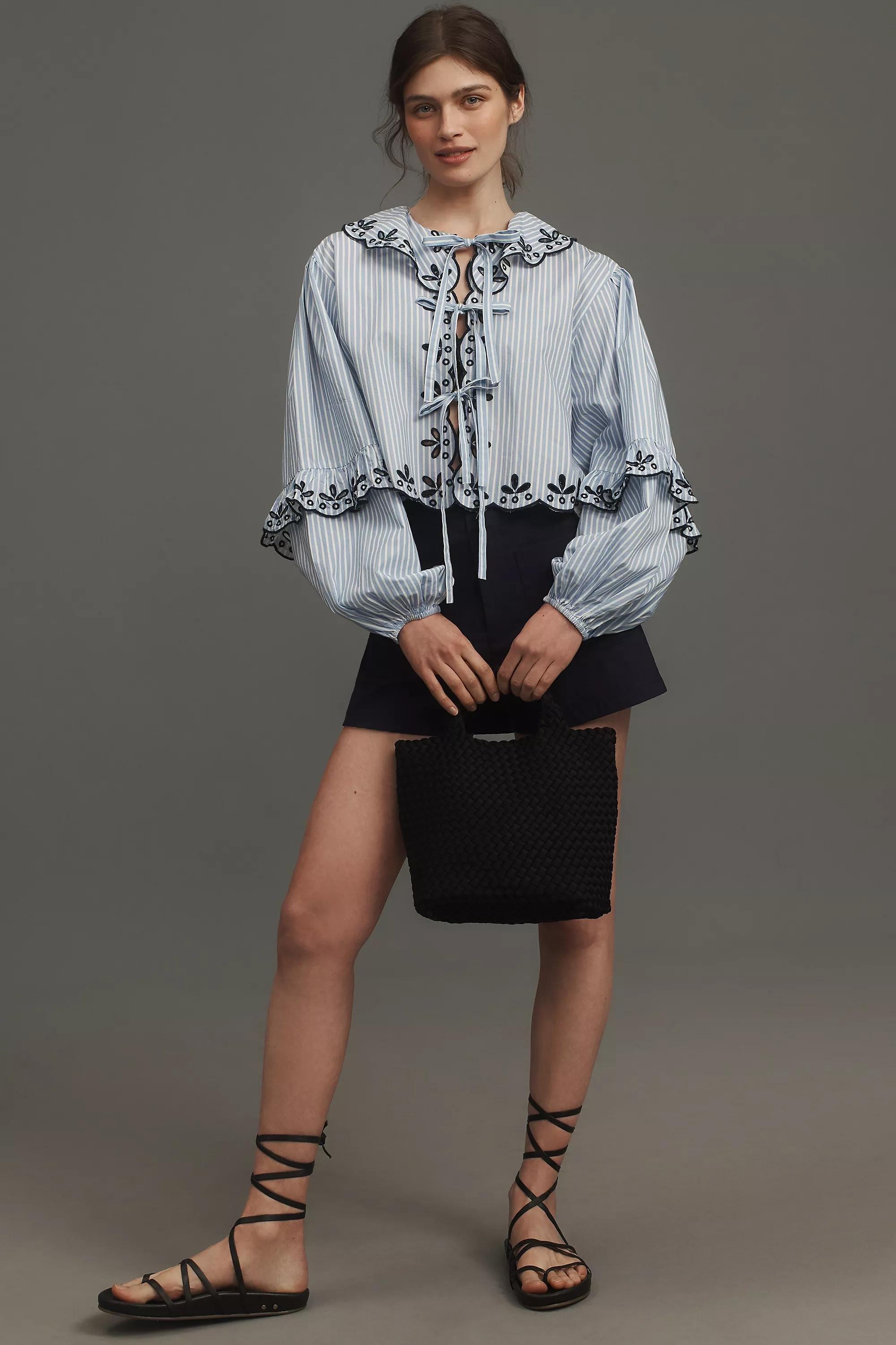 Anthropologie Frills Ruffle Blouse, A501_0049, large image number 2