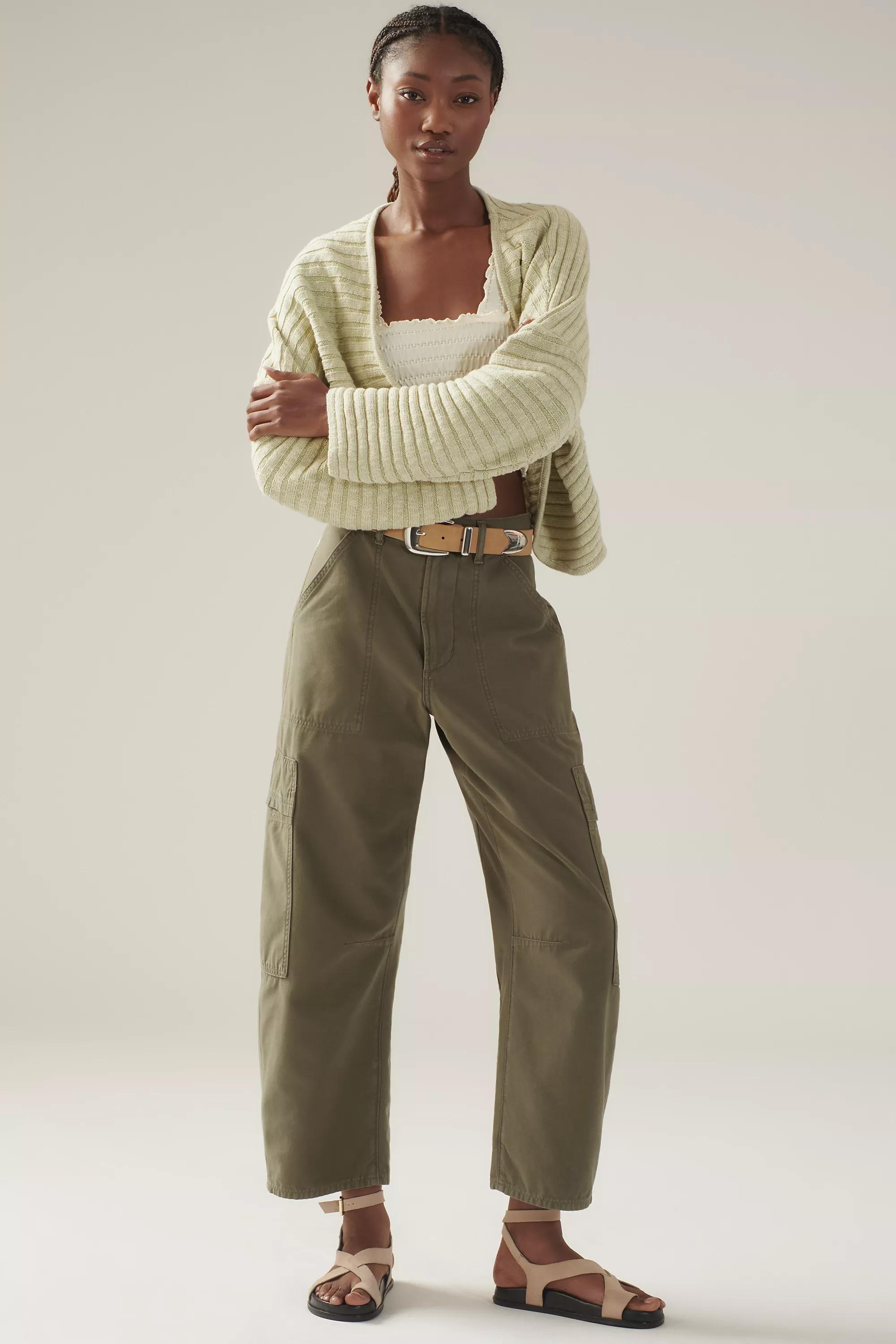 Anthropologie Textured Knitted Cardigan, Green, A501_0237, large image number 2