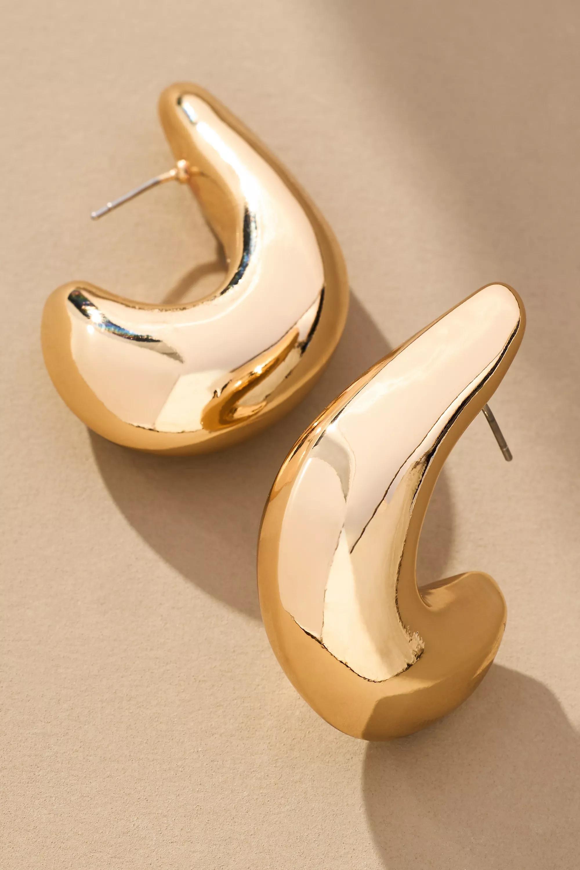 The Petra Drop Earrings, Gold, A501_0070, large image number 0