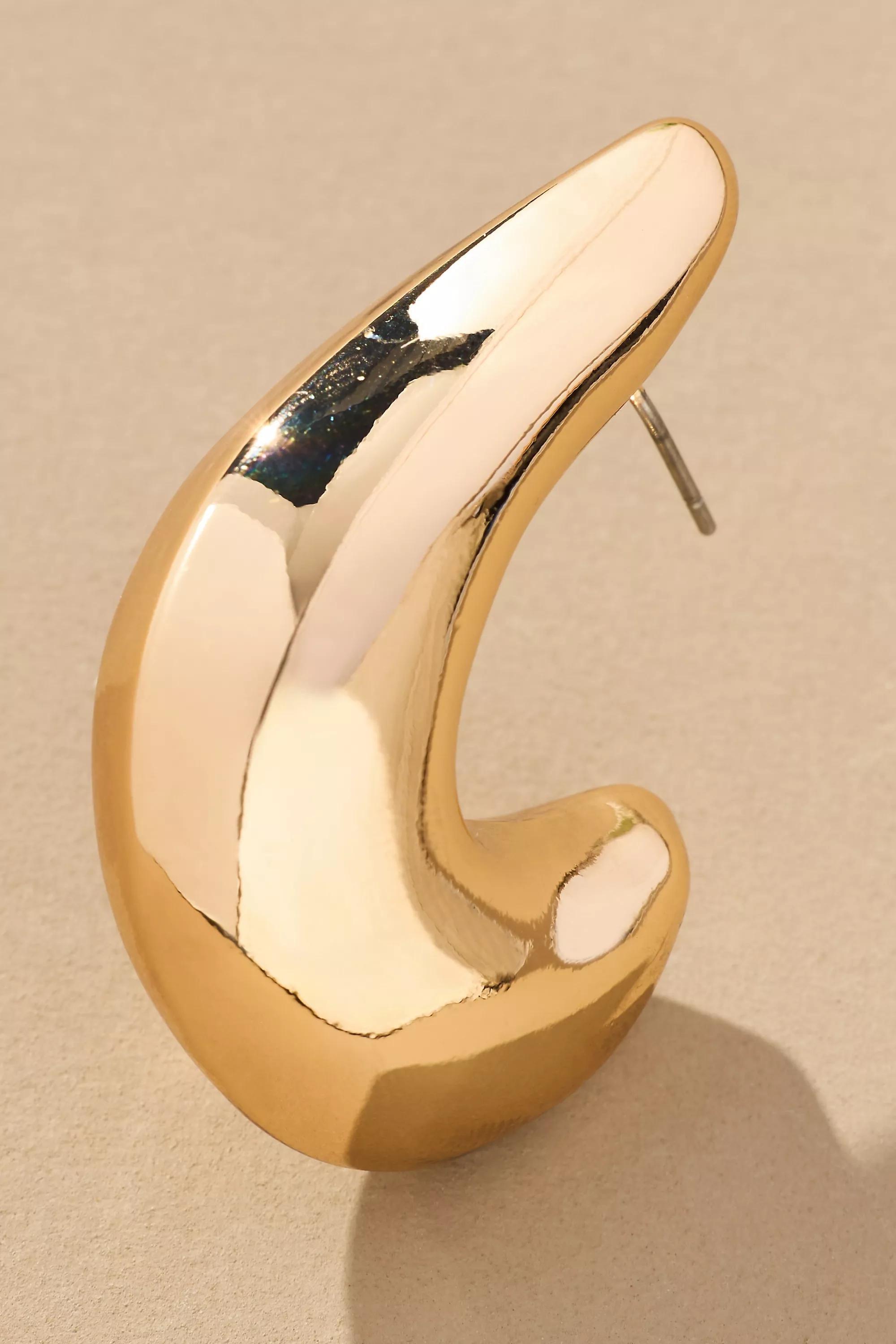 The Petra Drop Earrings, Gold, A501_0070, large image number 1