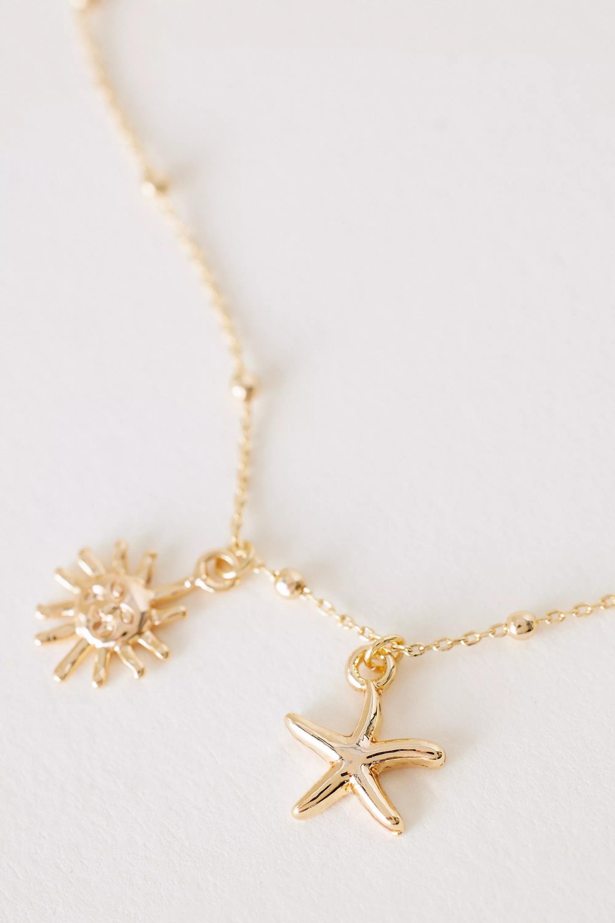 Anthropologie Charm Bracelet, Gold, A501_0070, large image number 1