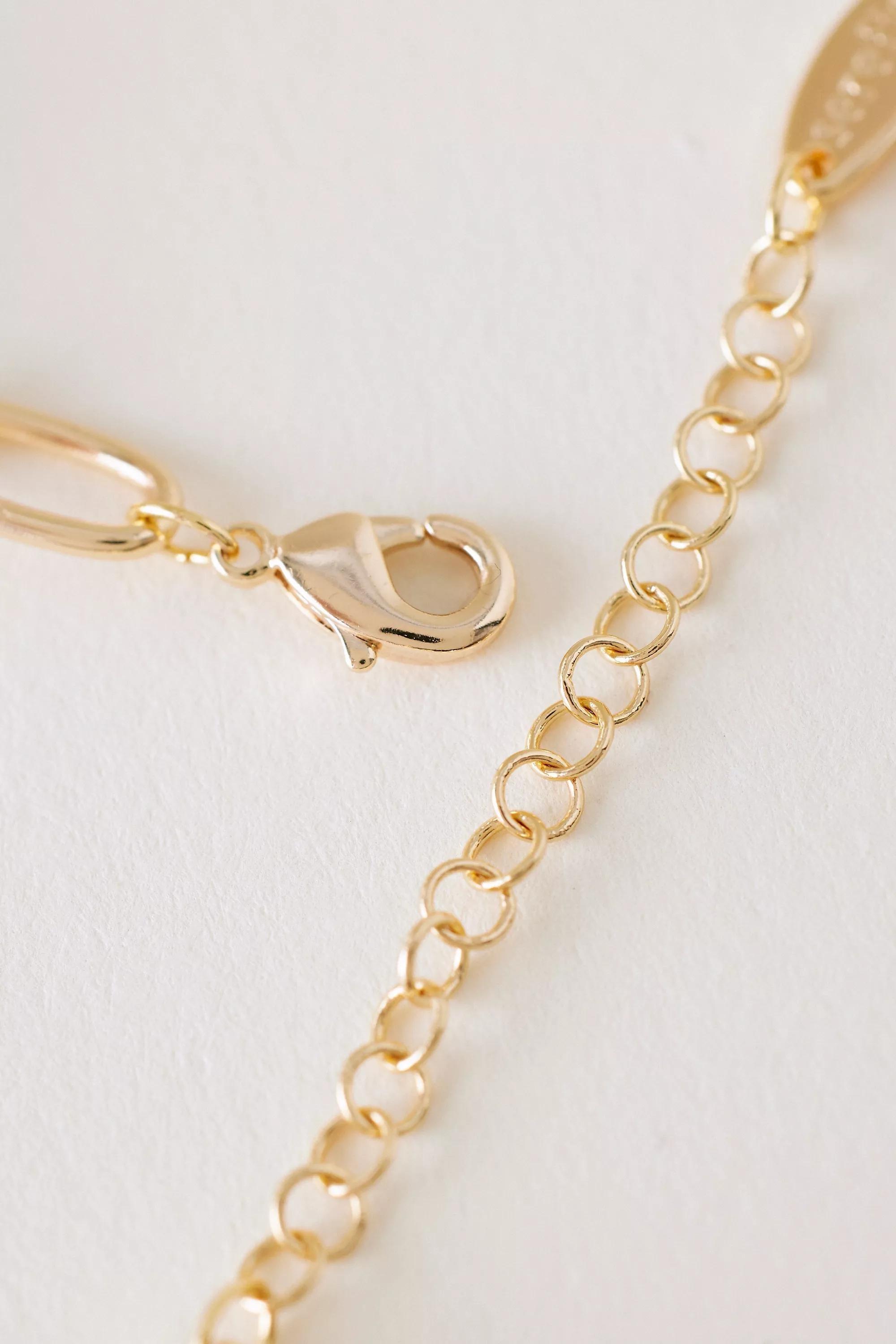 Gold Multicolour Ed Charm Bracelet, A501_0070, large image number 2