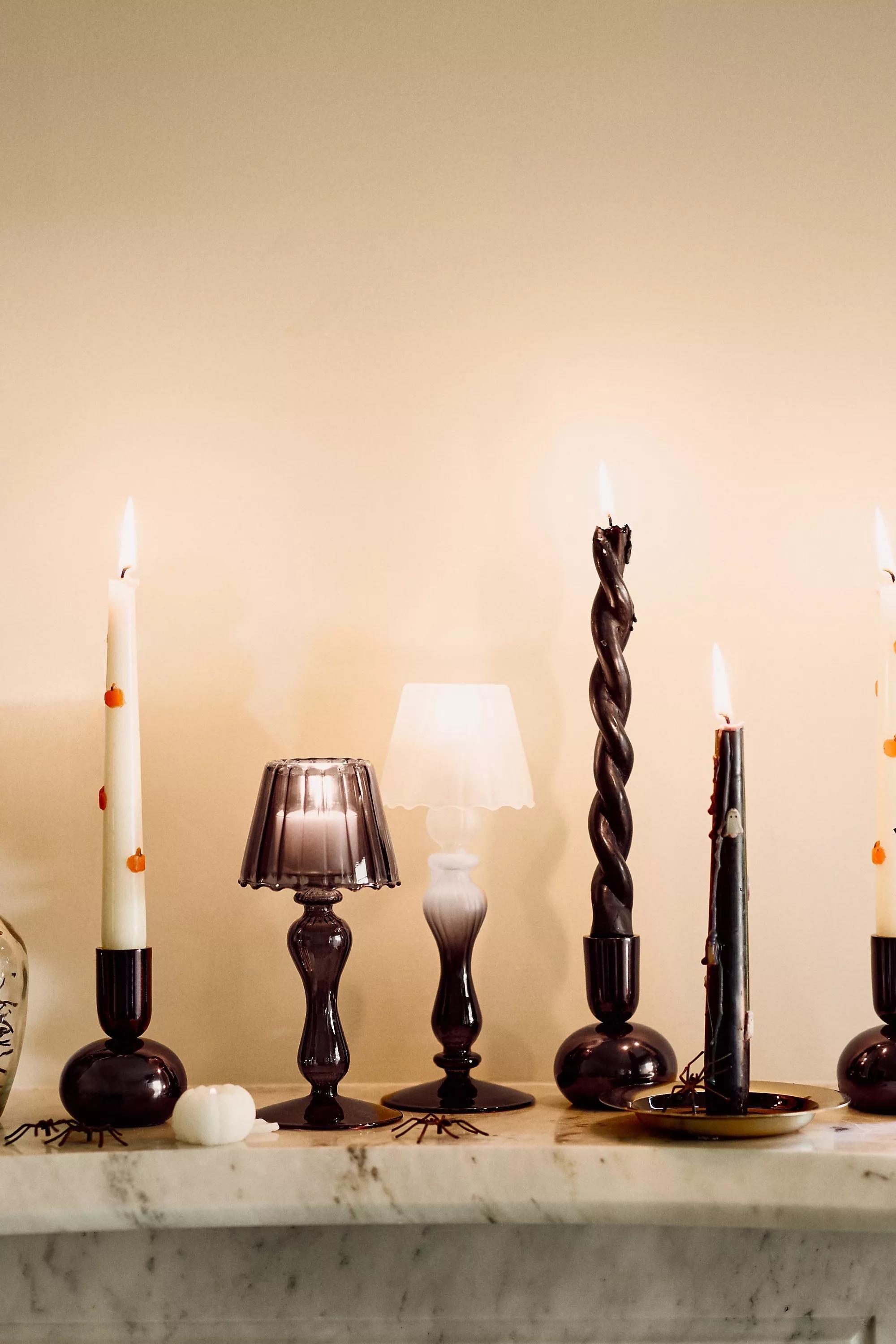 Twisted Taper Candles, Set Of 2, Black, A501_0001, large image number 2