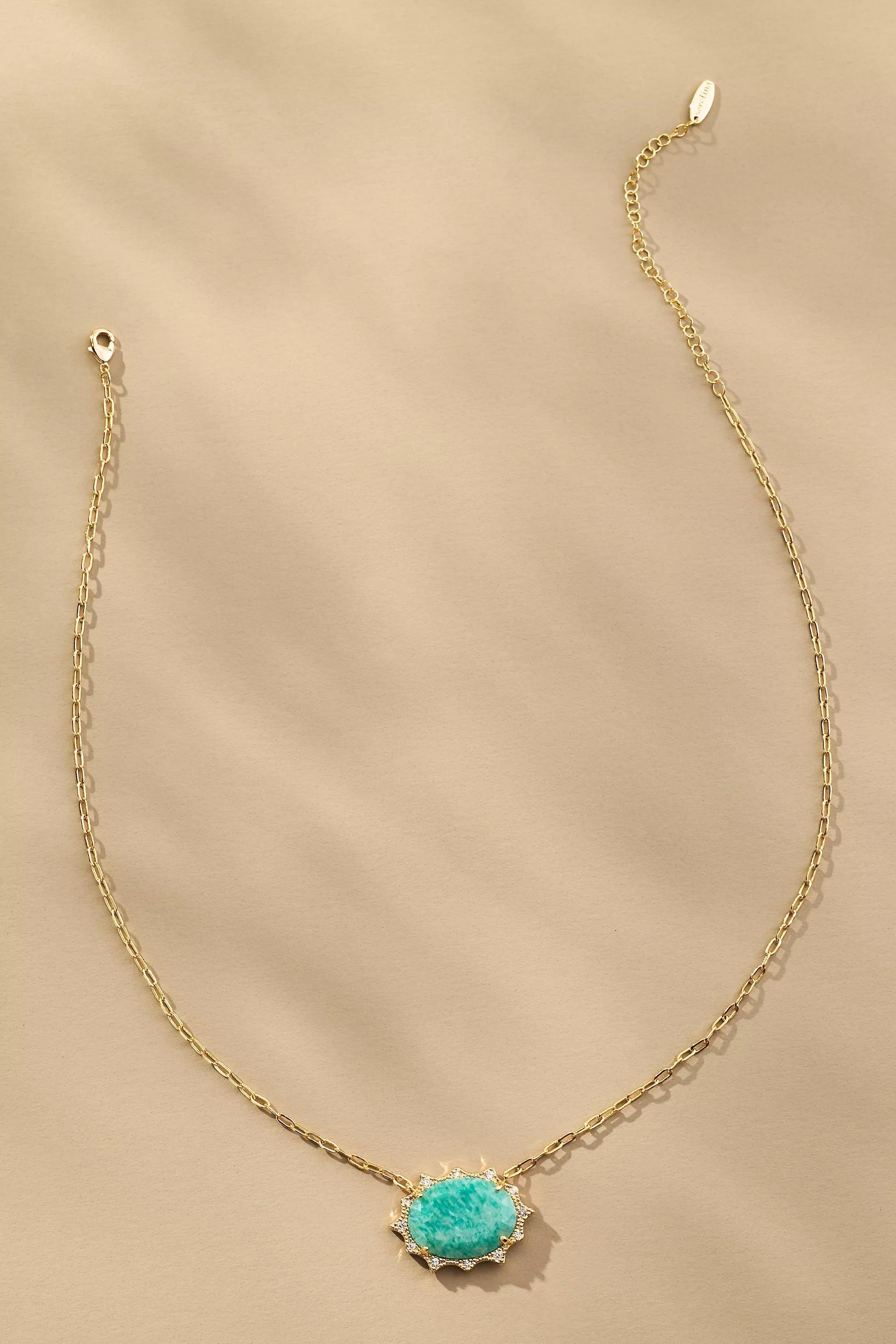 Rebirth Long Necklace, Green, A501_0102, large image number 0