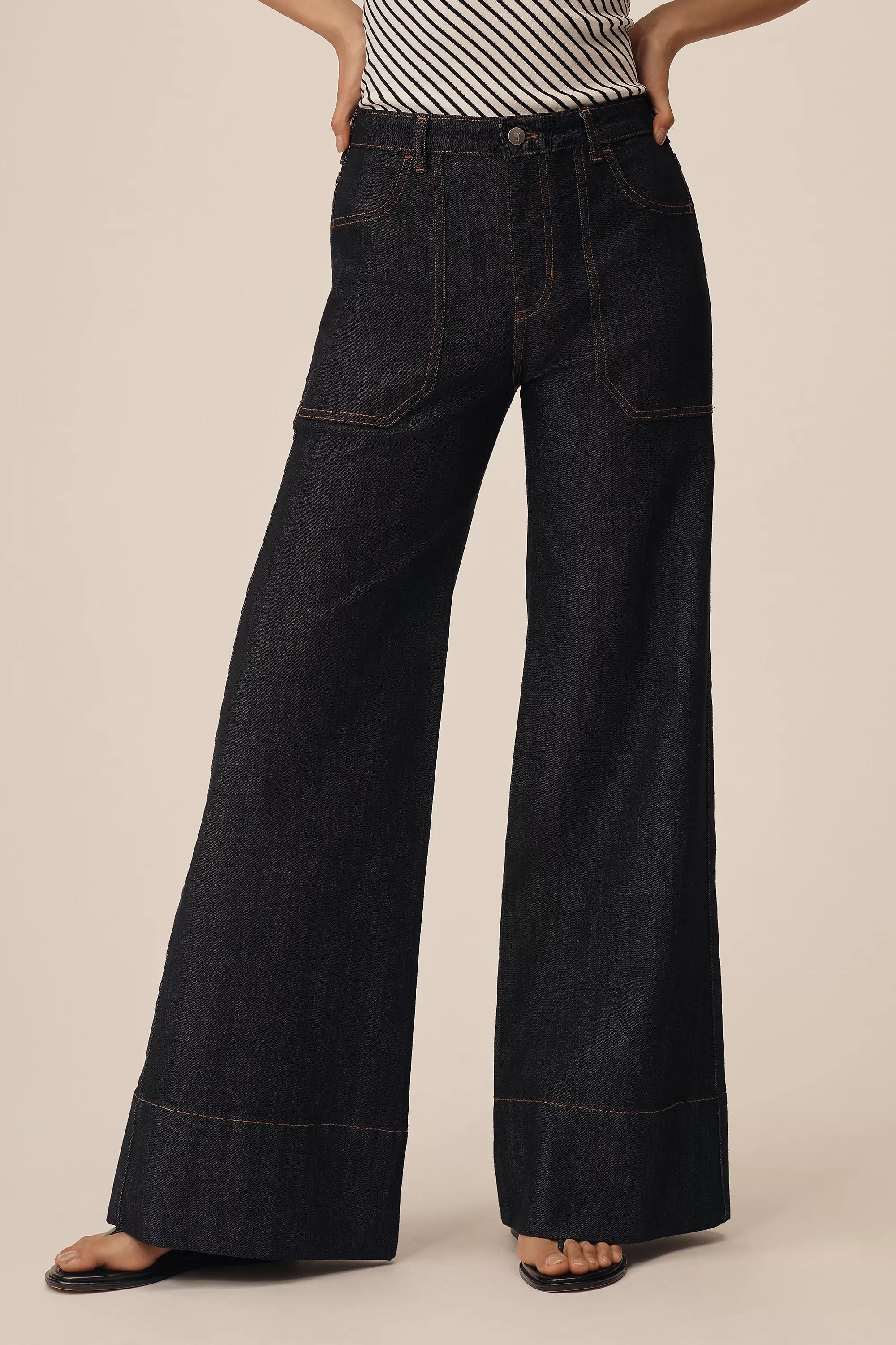 By Pilcro Relaxed High-Rise Flare Jeans, Blue, , large image number 2