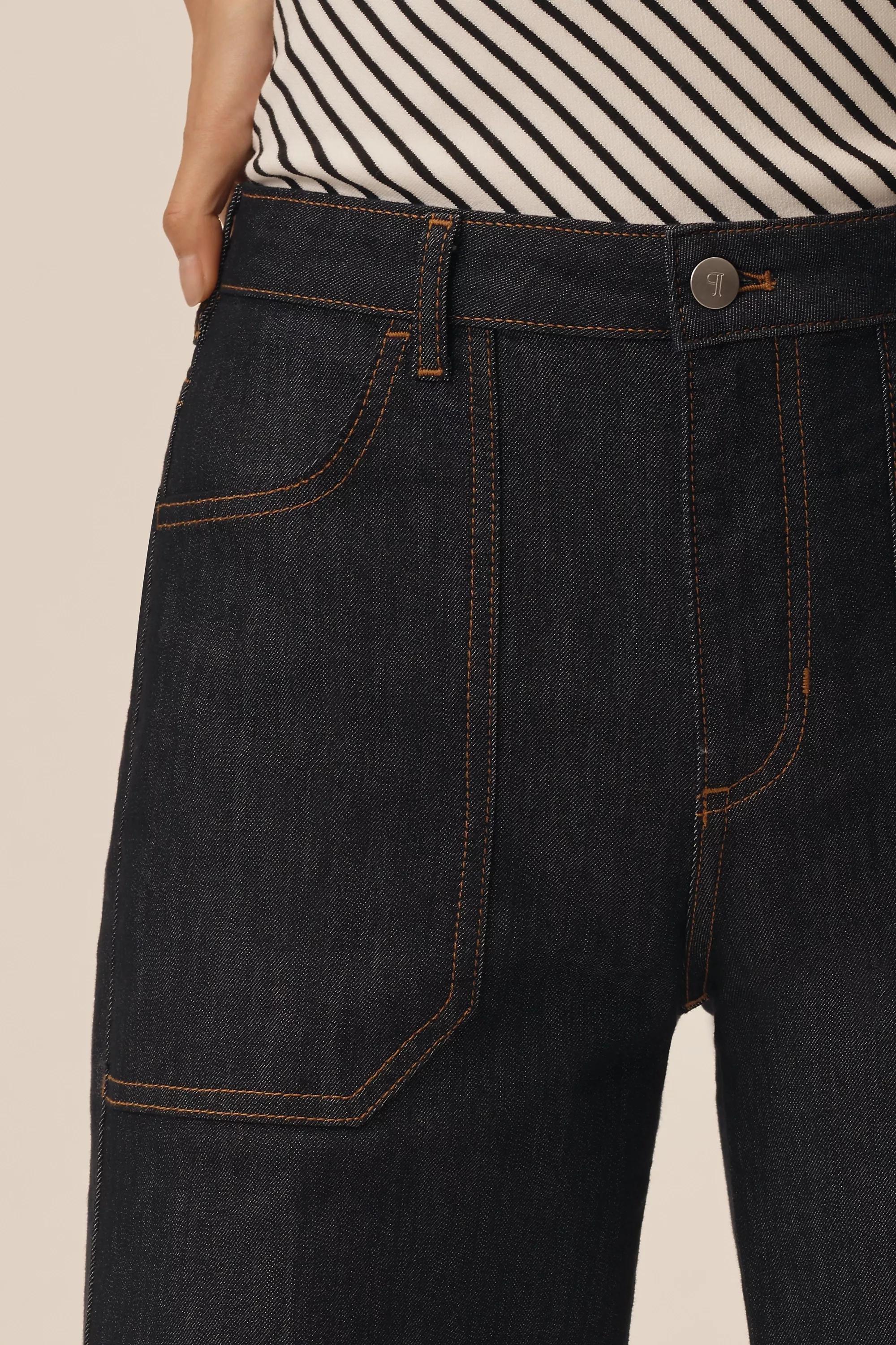 By Pilcro Relaxed High-Rise Flare Jeans, Blue, , large image number 4