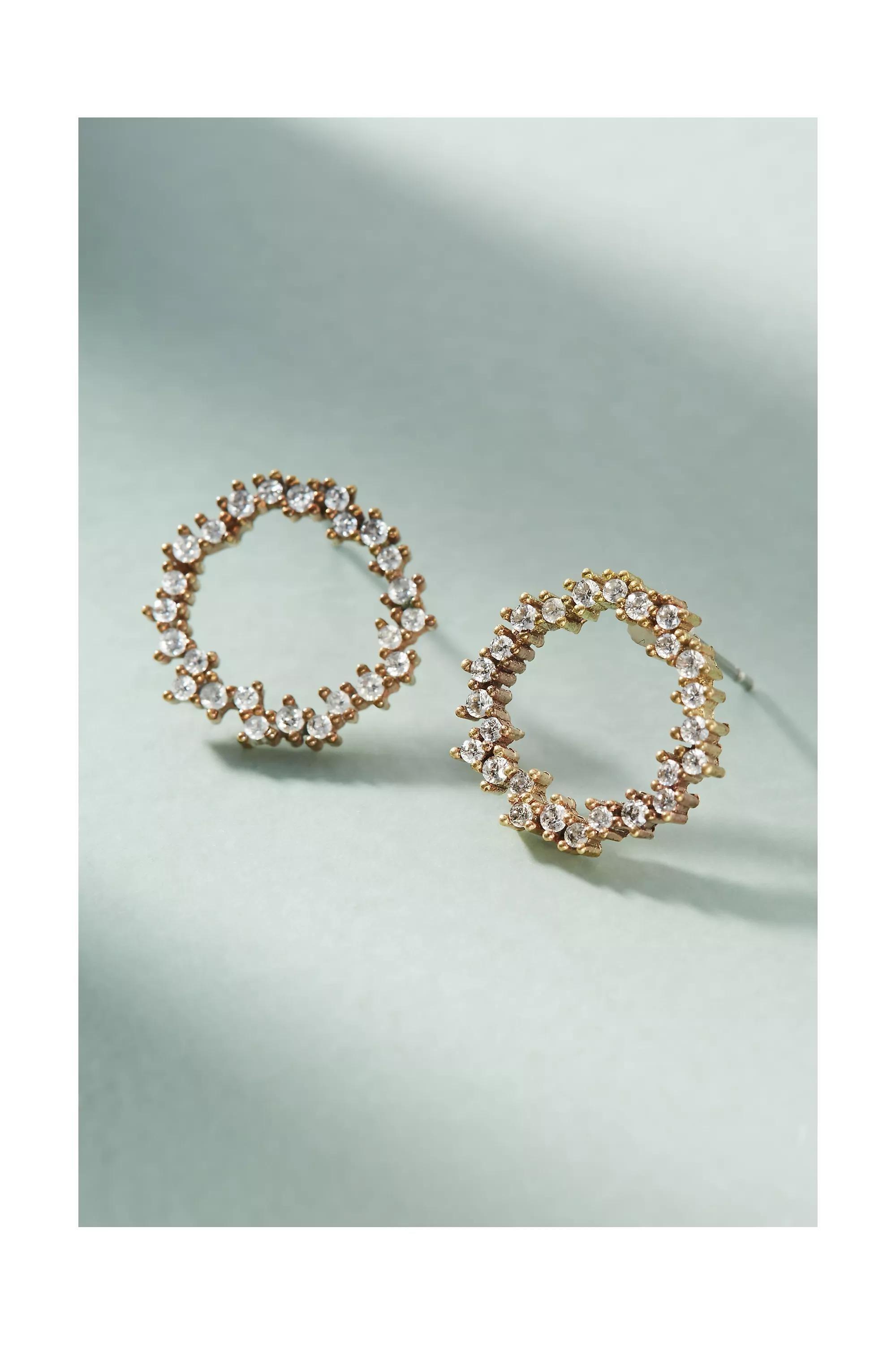 Anthropologie Crystal Ring, 14K Gold-Plated, , large image number 2