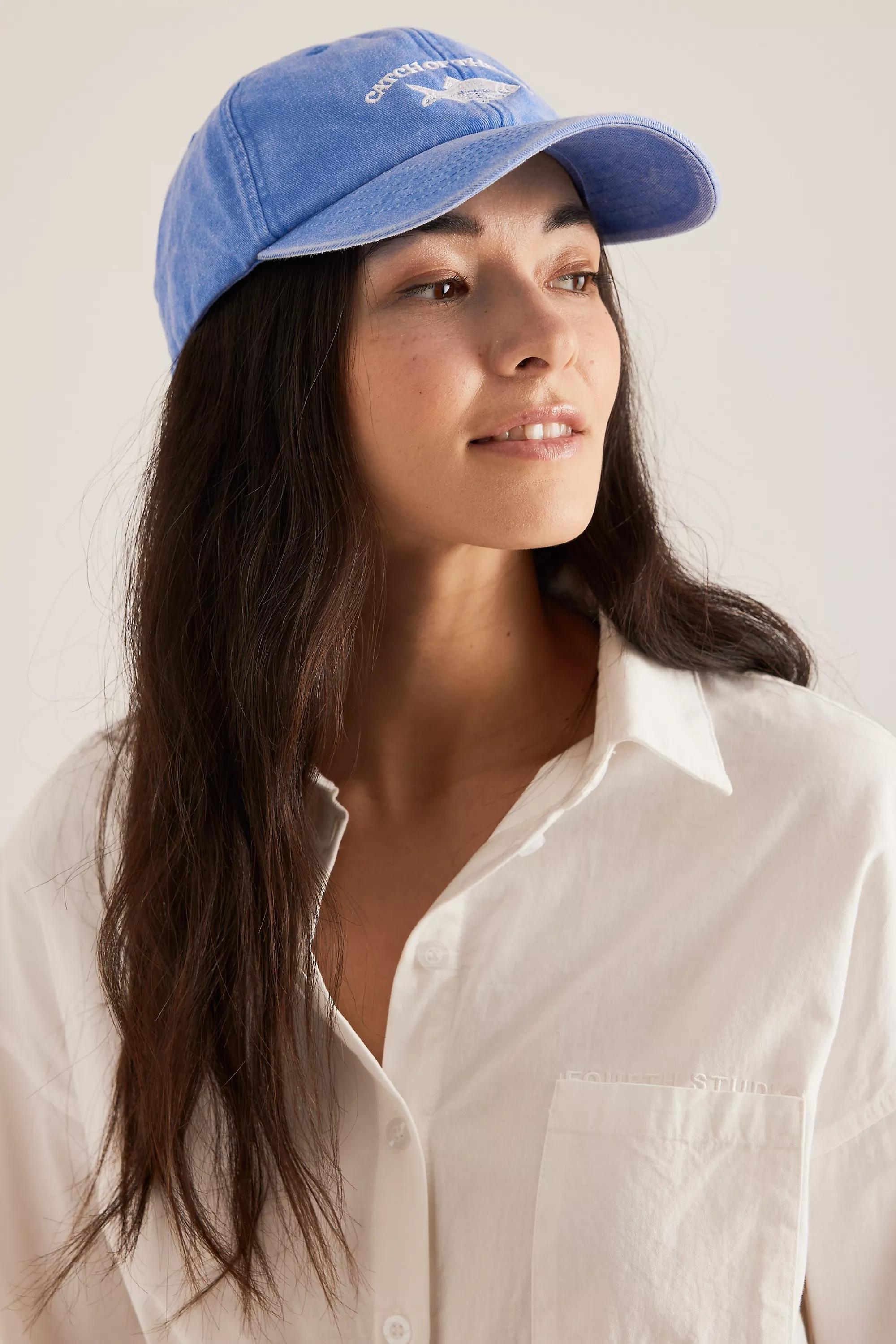 Anthropologie Embroidered Baseball Hat, Blue, A501_0040, large image number 2