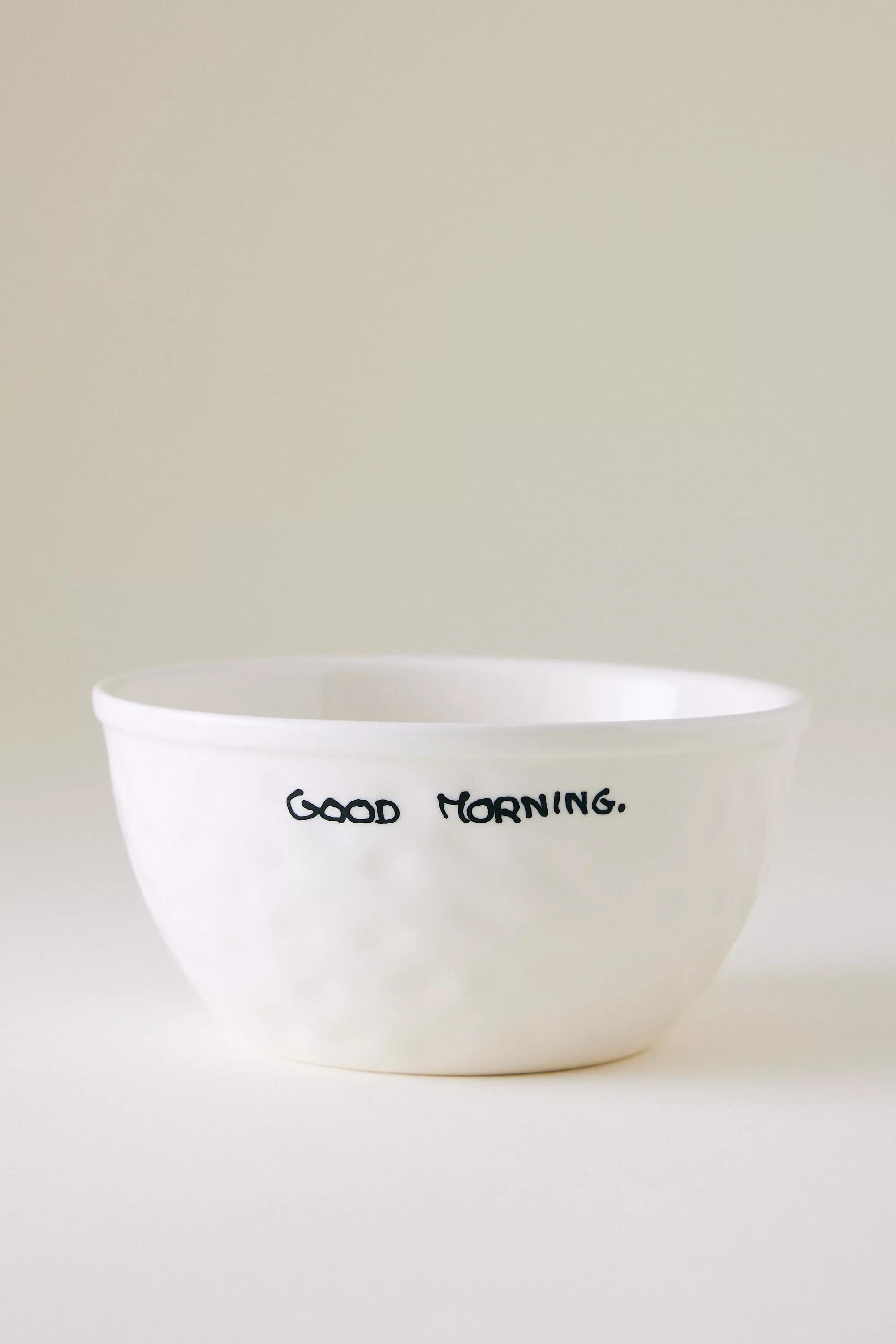 Anna + Nina Good Morning Bowl, Ivory, A501_0011, large image number 0