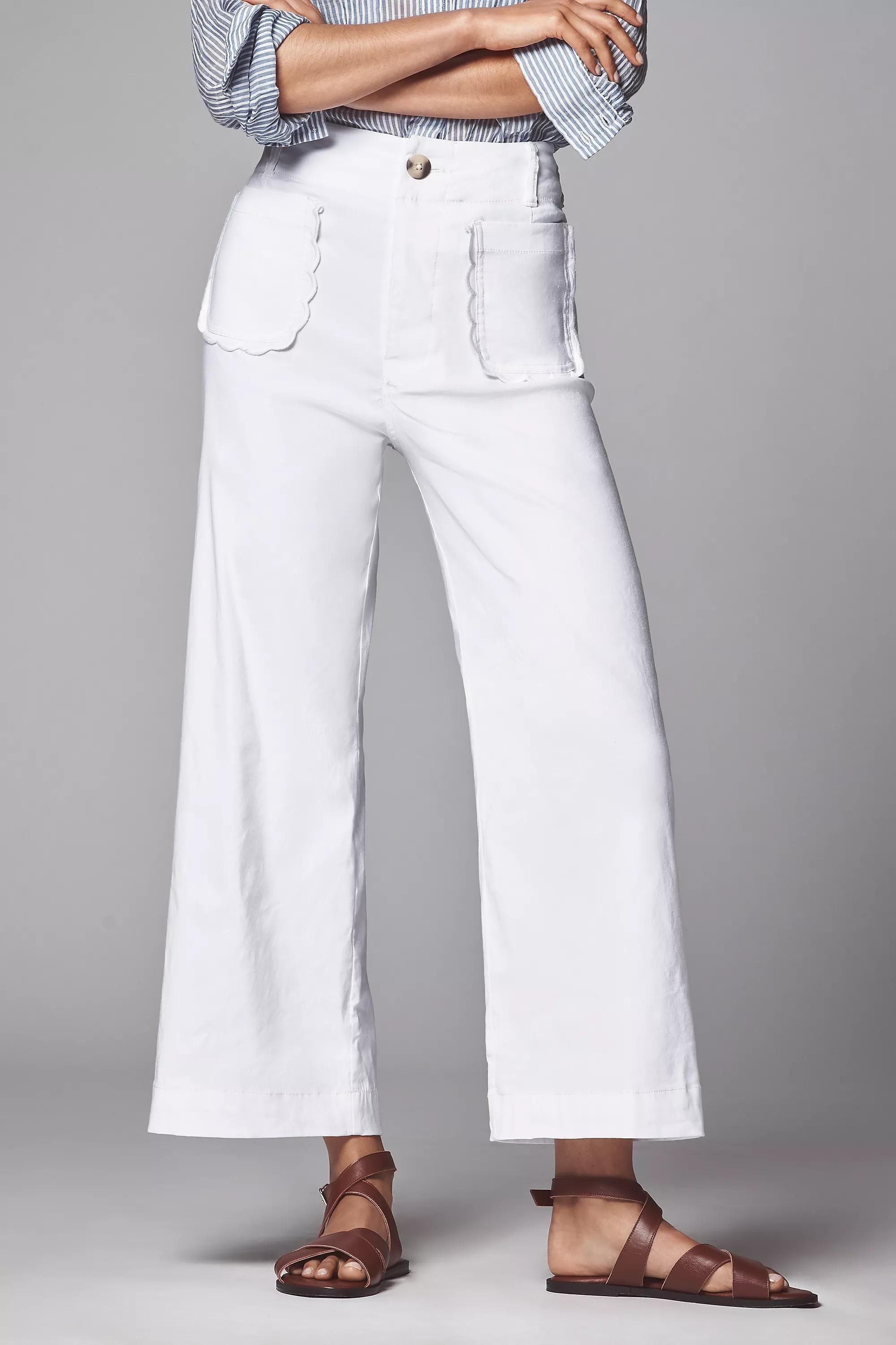 The Colette Scallop-Pocket Crop Wide, White, A501_0010, large image number 3