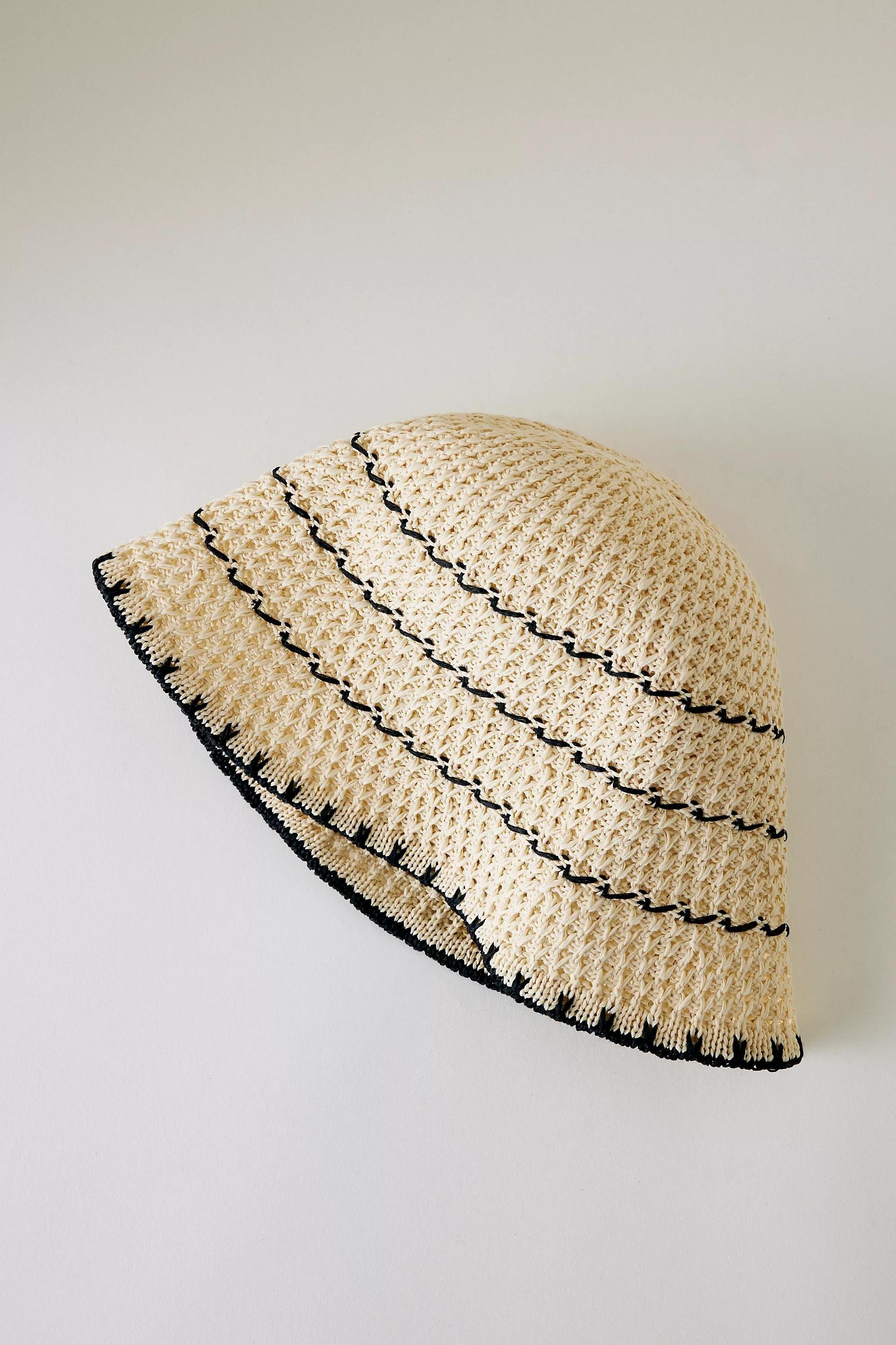 Crochet Cloche Hat, Beige, A501_0014, large image number 2