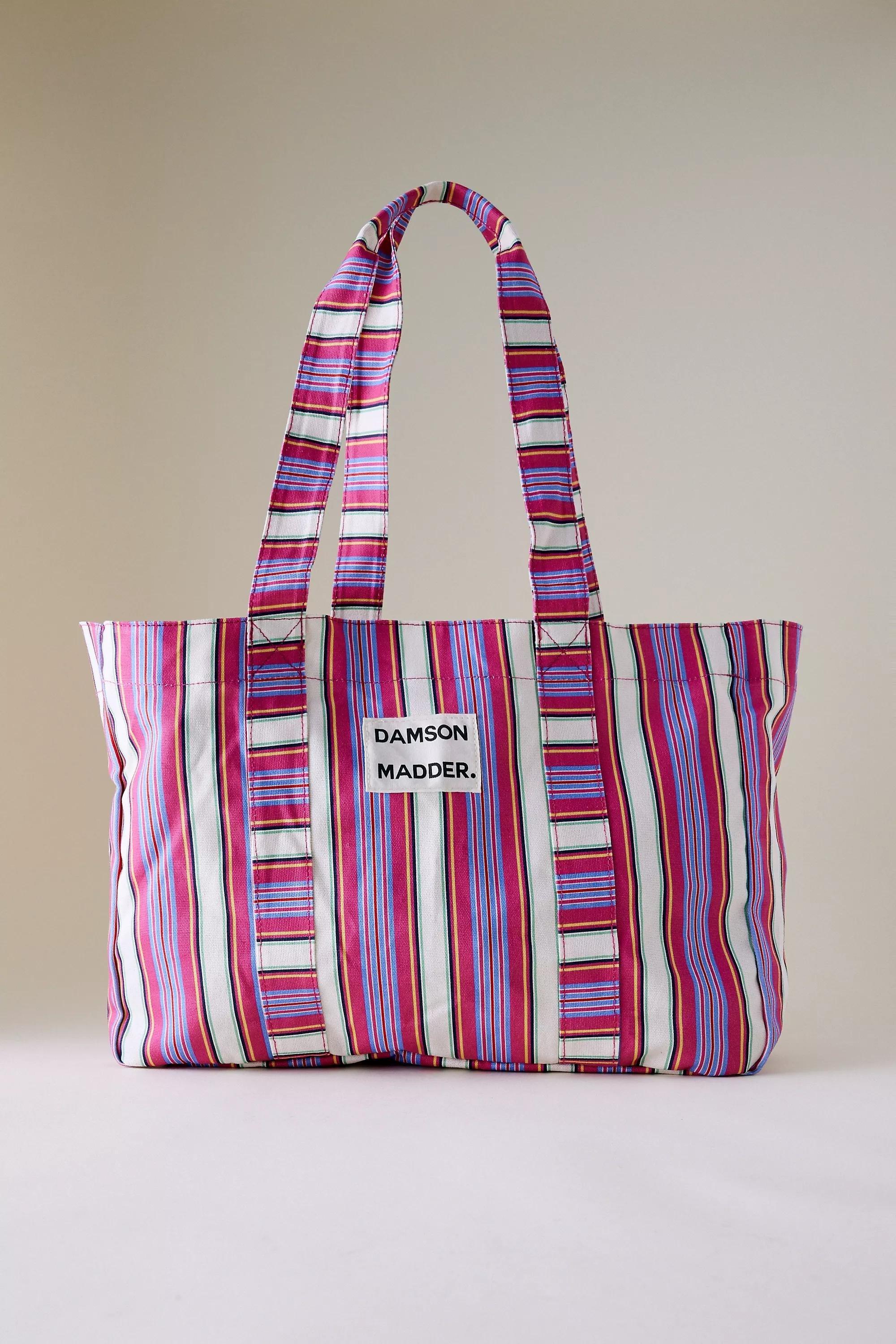 Pink Damson Madder Canvas Tote Bag, A501_0066, large image number 0