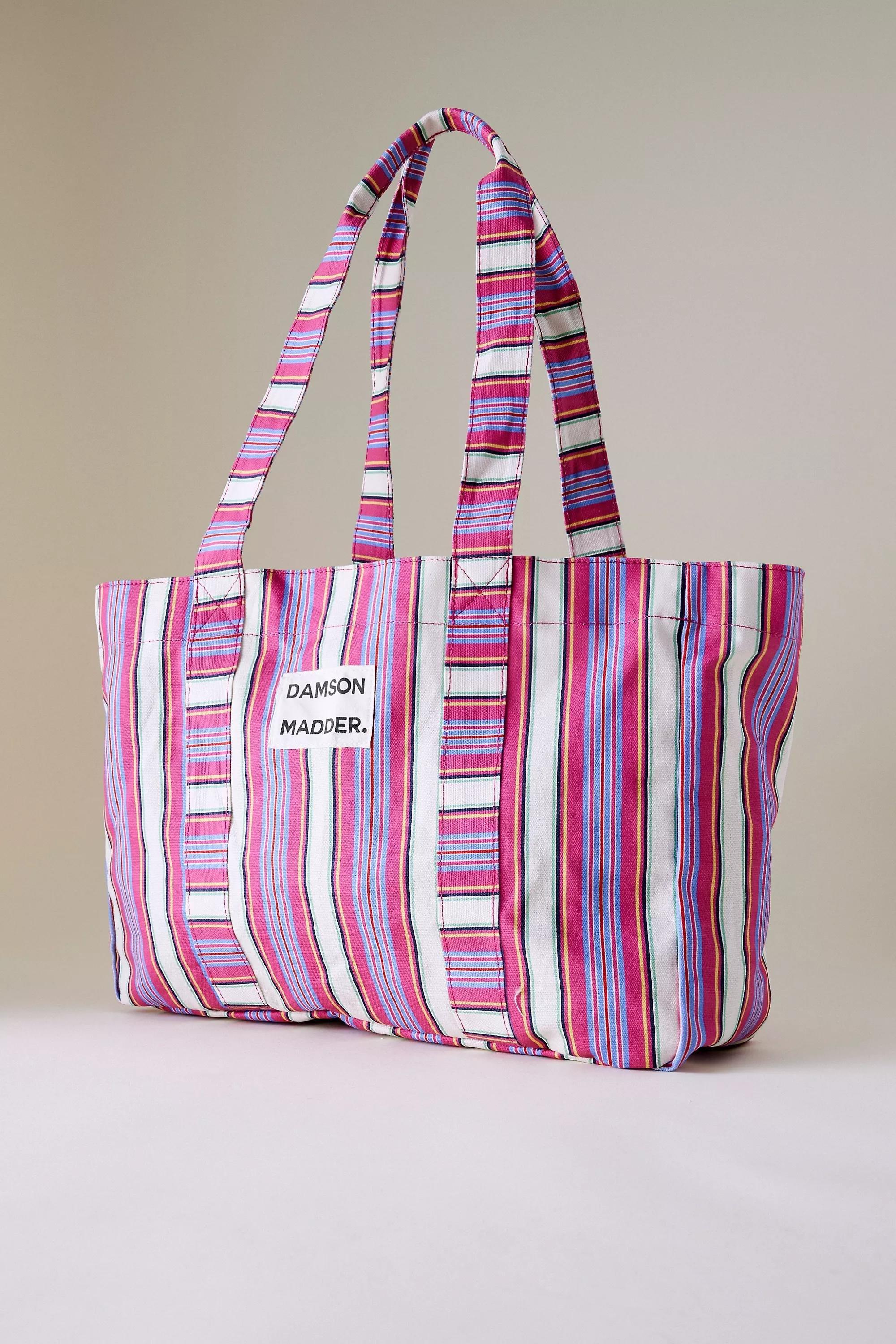 Pink Damson Madder Canvas Tote Bag, A501_0066, large image number 2