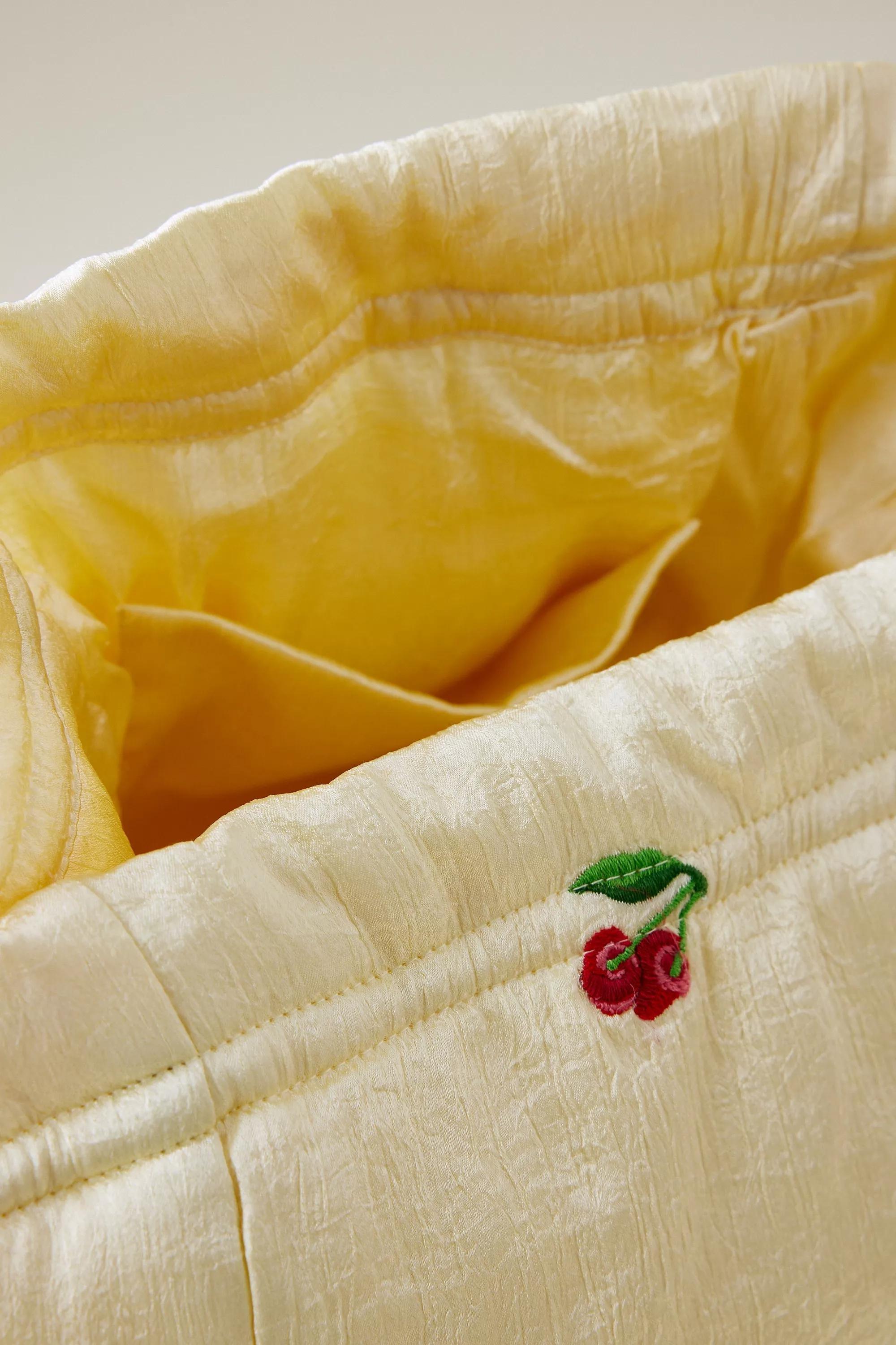 Anthropologie Embroidered Shoulder Bag, Yellow, A501_0072, large image number 3