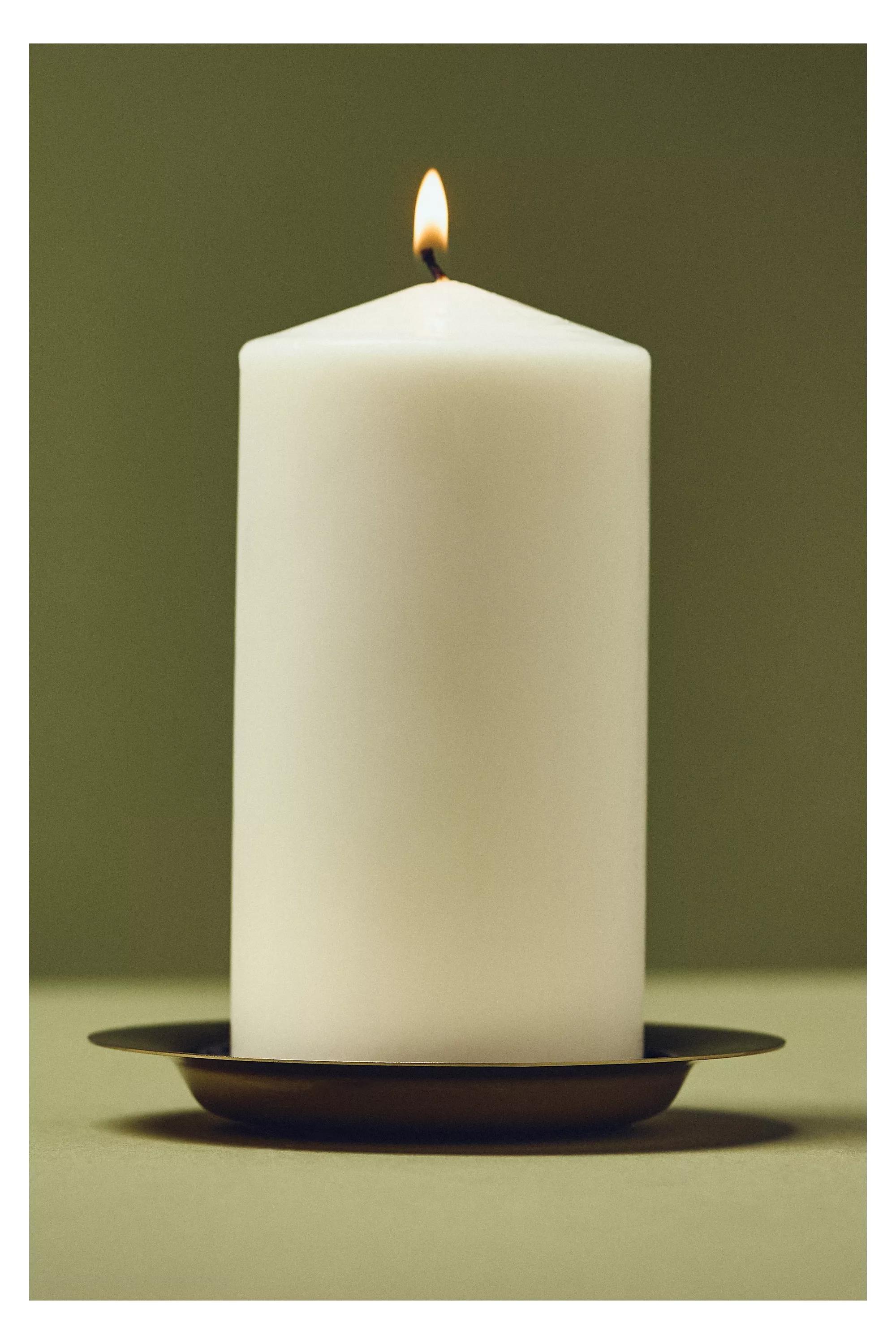 Round Candle Holder Tray, Black, A501_0001, medium