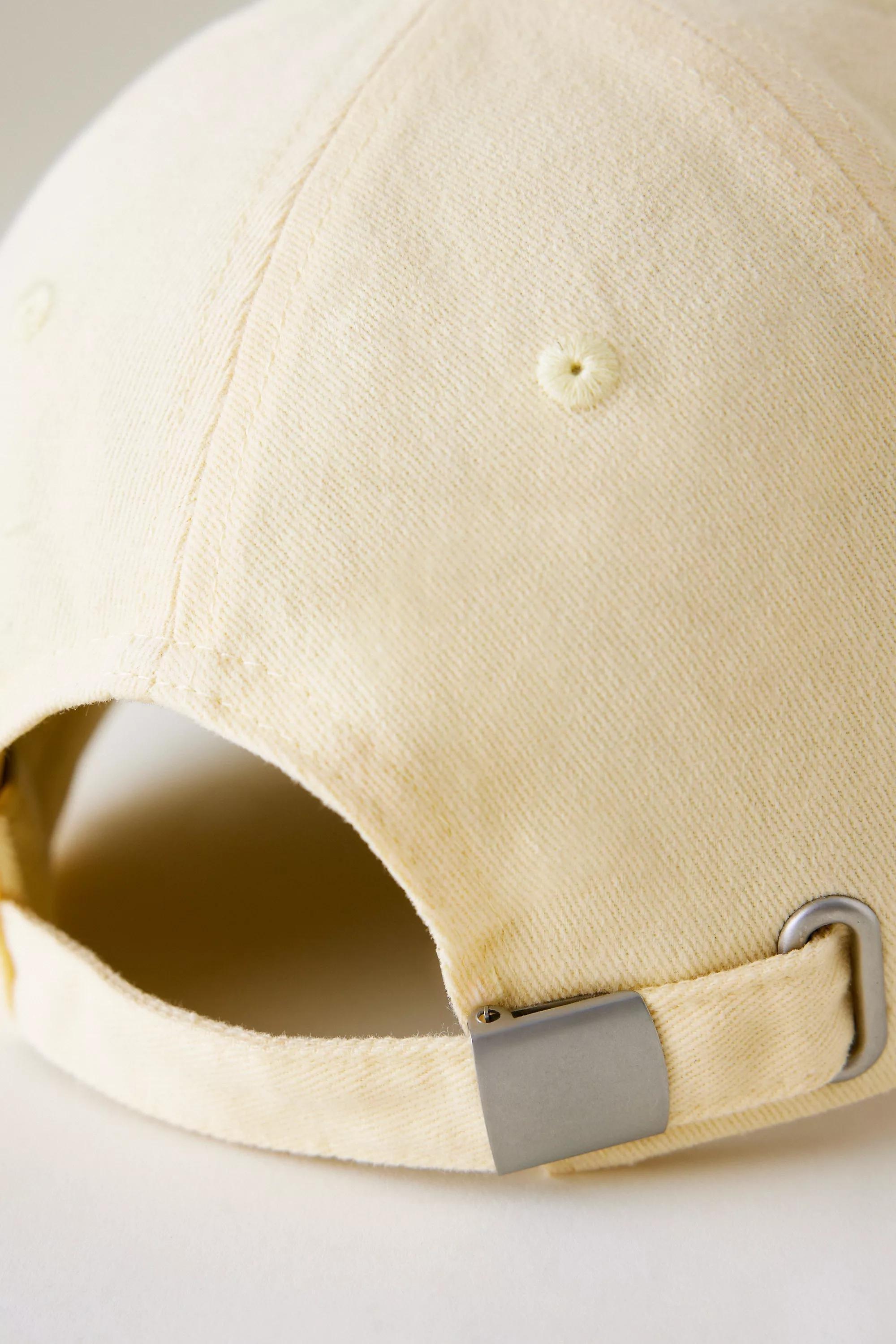 Anthropologie Embroidered Baseball Cap, Gold, A501_0070, large image number 2