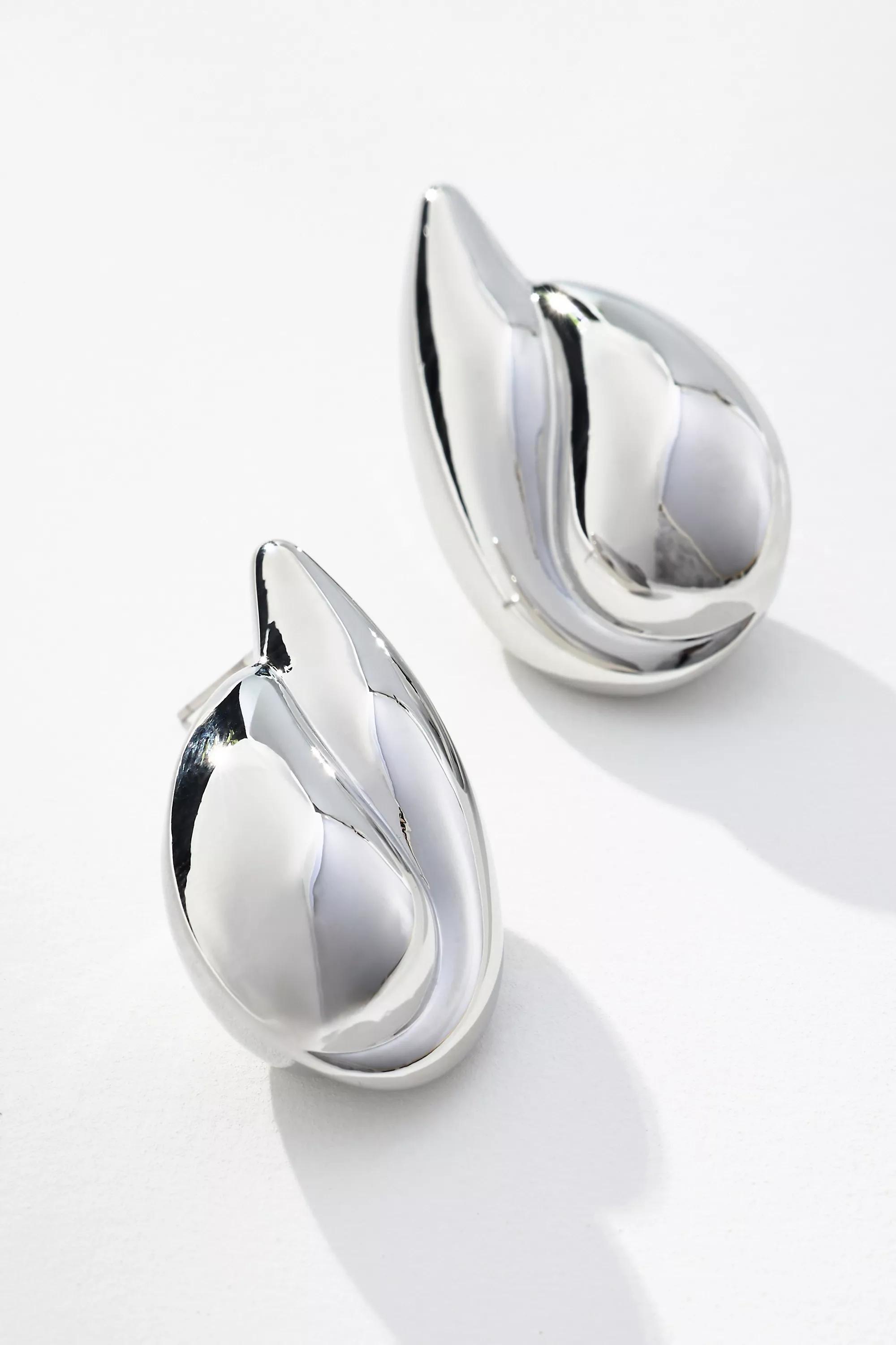 Anthropologie Earrings Drop, Silver, A501_0007, large image number 0