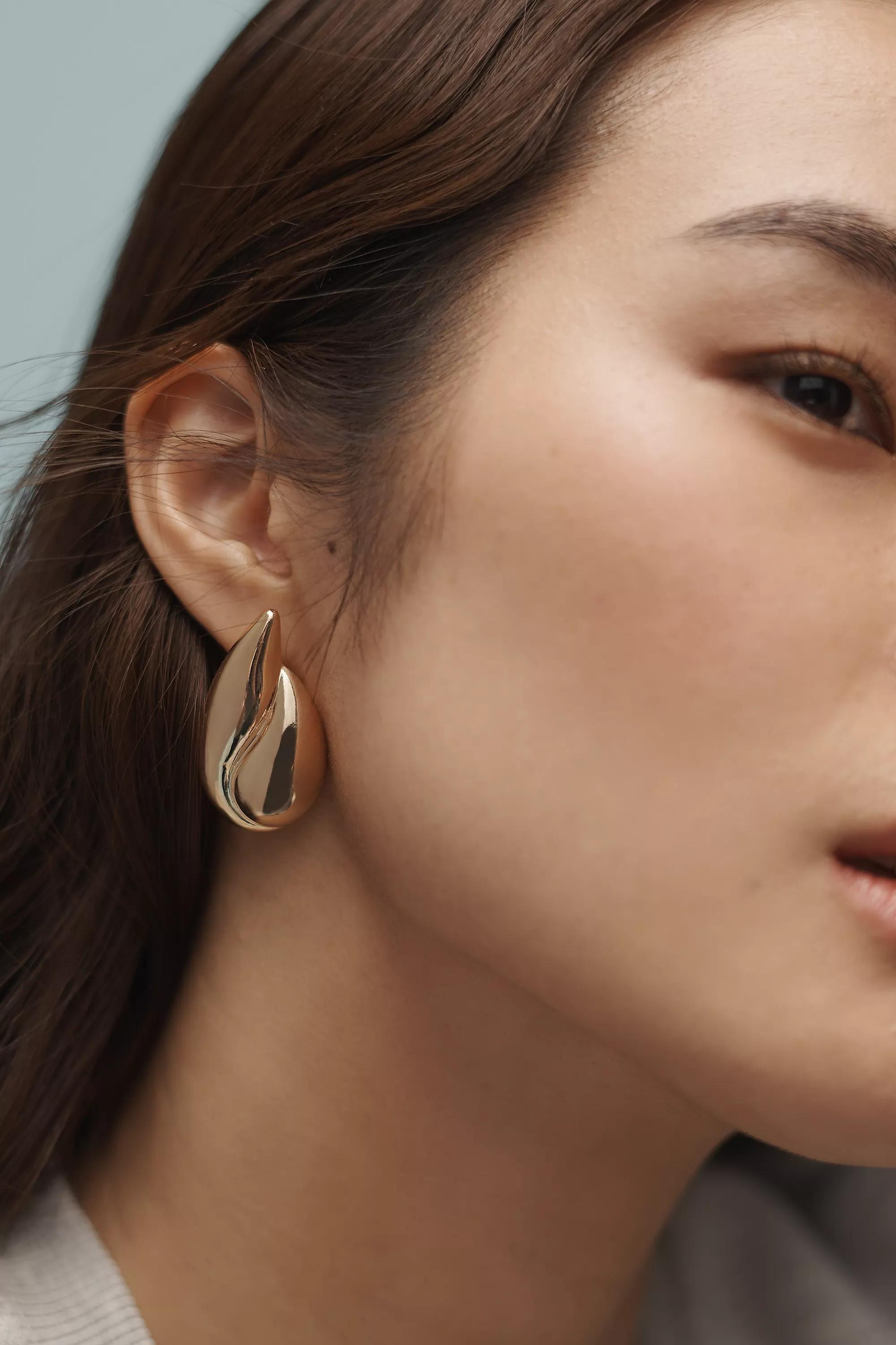 Anthropologie Drop Earrings, Gold, A501_0070, large image number 3