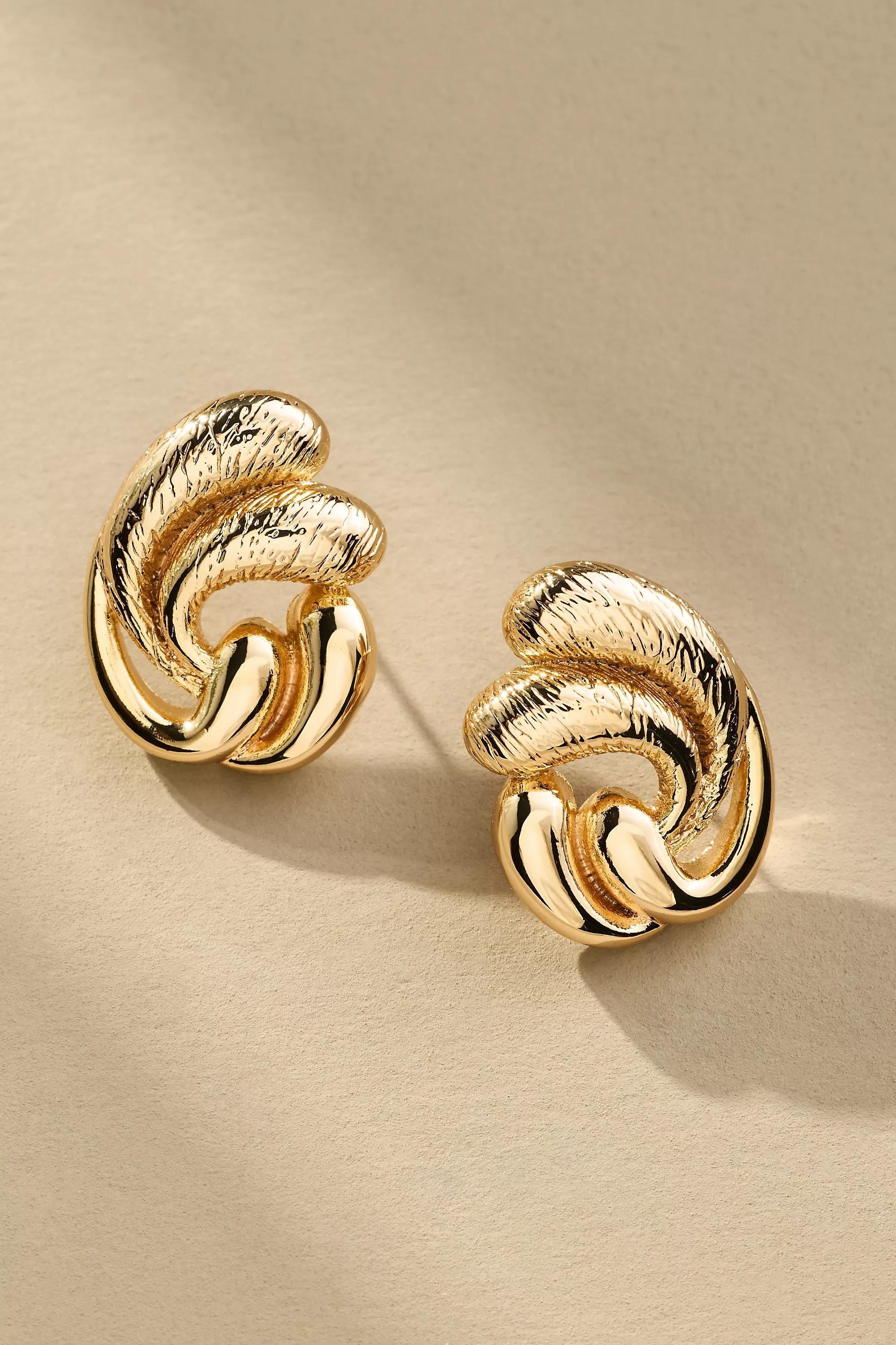 Anthropologie Earrings, Gold, A501_0070, large image number 0