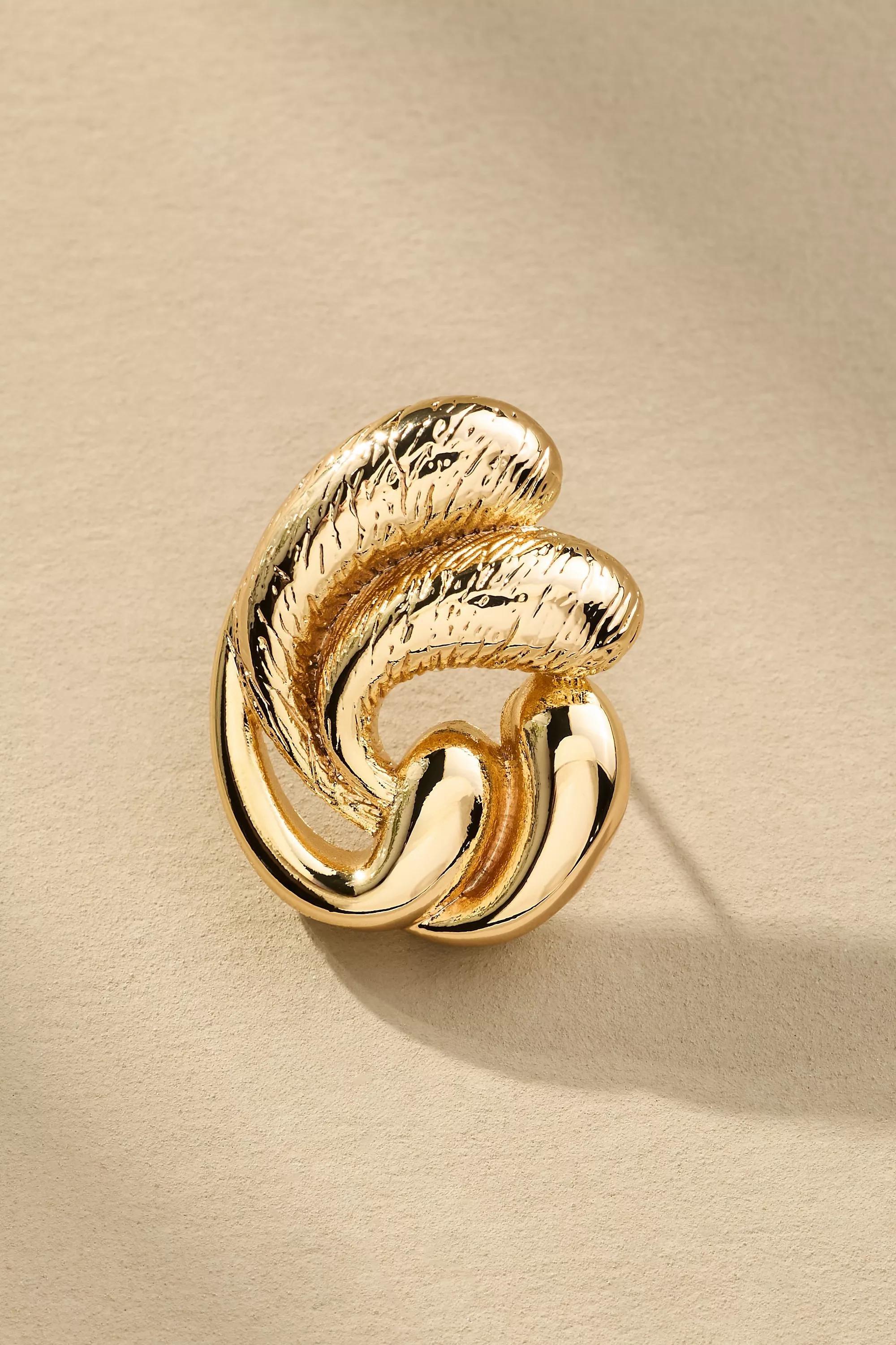 Anthropologie Earrings, Gold, A501_0070, large image number 1