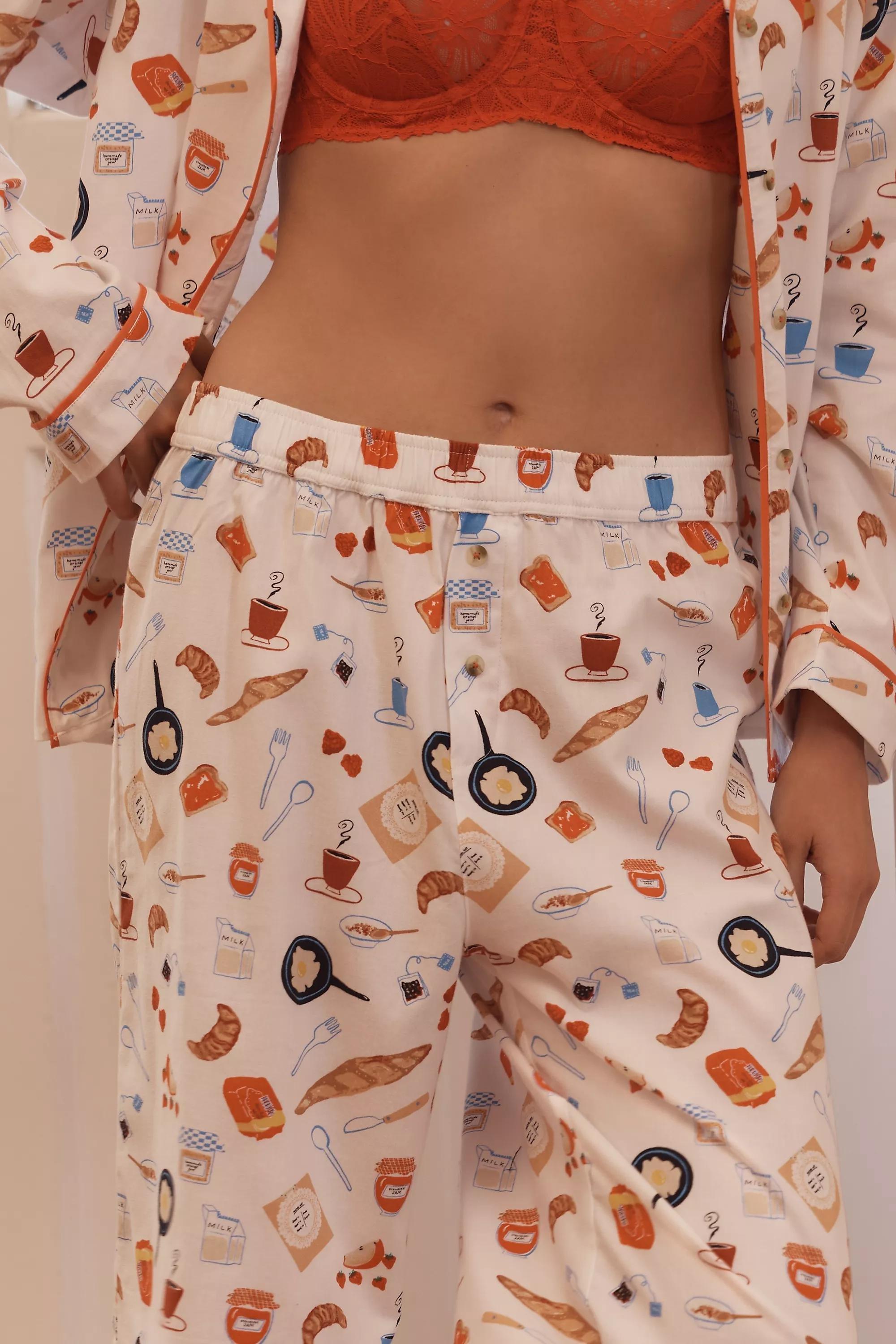 Anthropologie Nightwear Printed Trousers, A501_0211, large image number 1