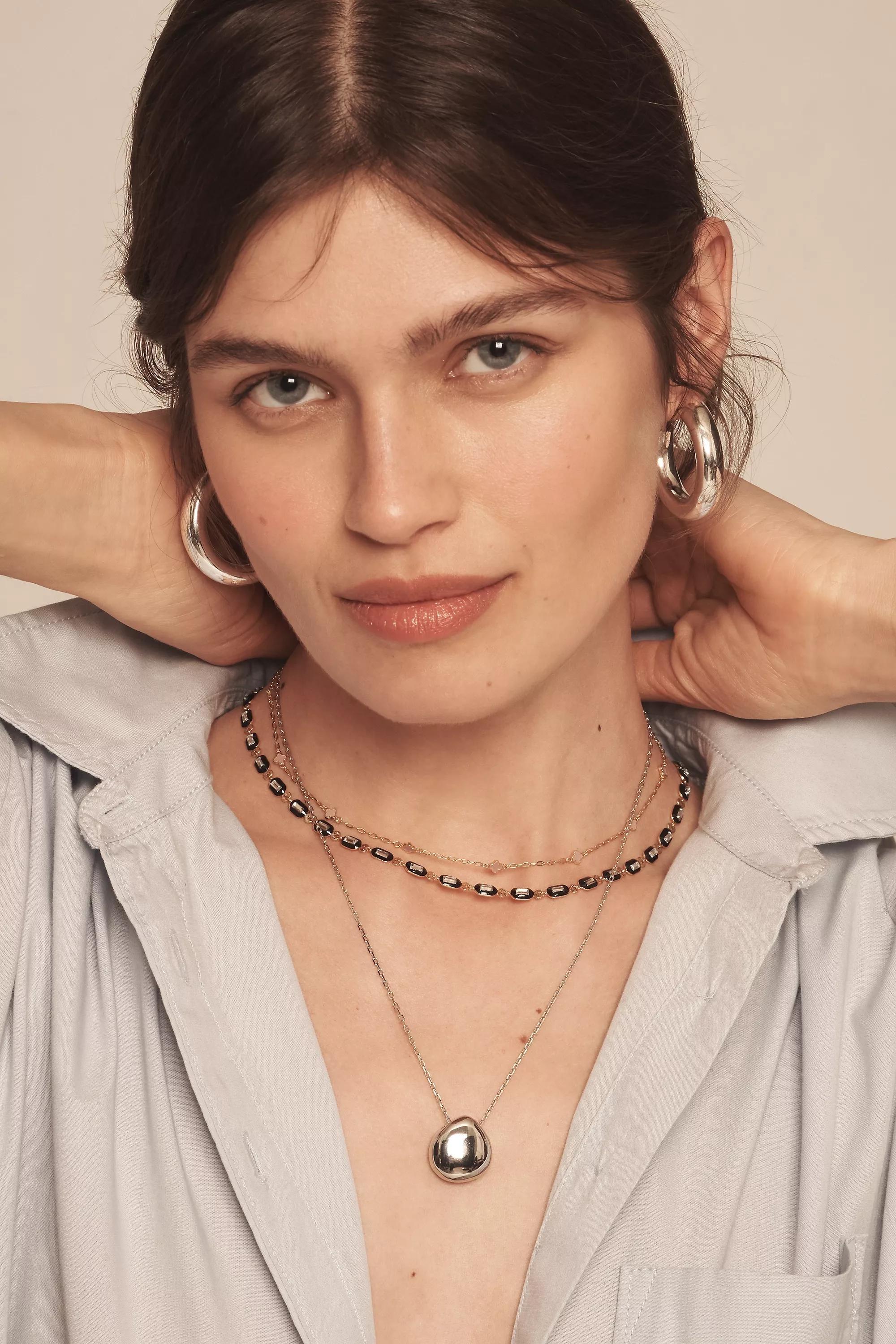 Anthropologie Necklace Chain, Sporty Epoxy, A501_0001, large image number 3