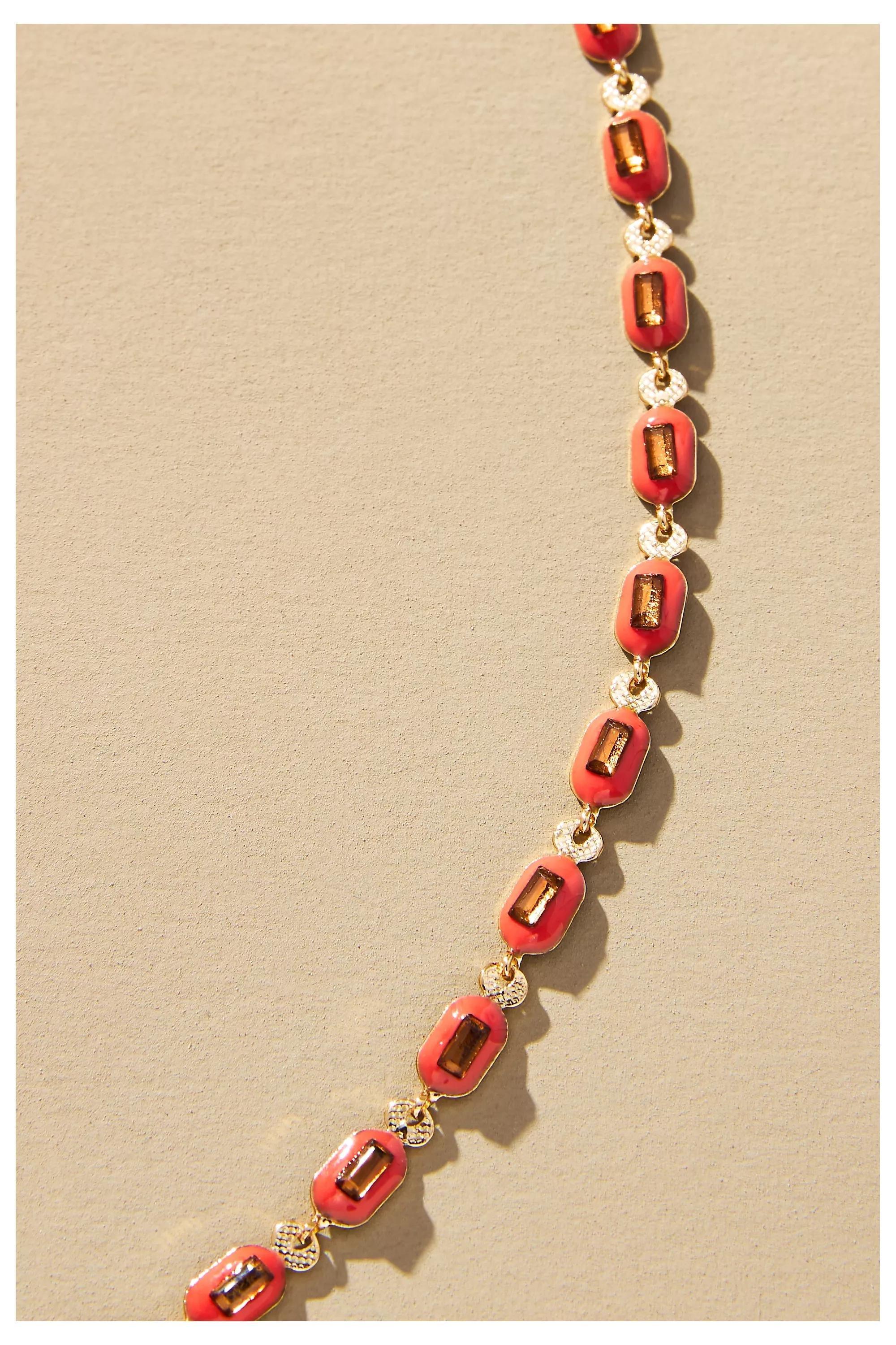 Anthropologie Choker Necklace, 14K Gold Red, A501_0060, large image number 4