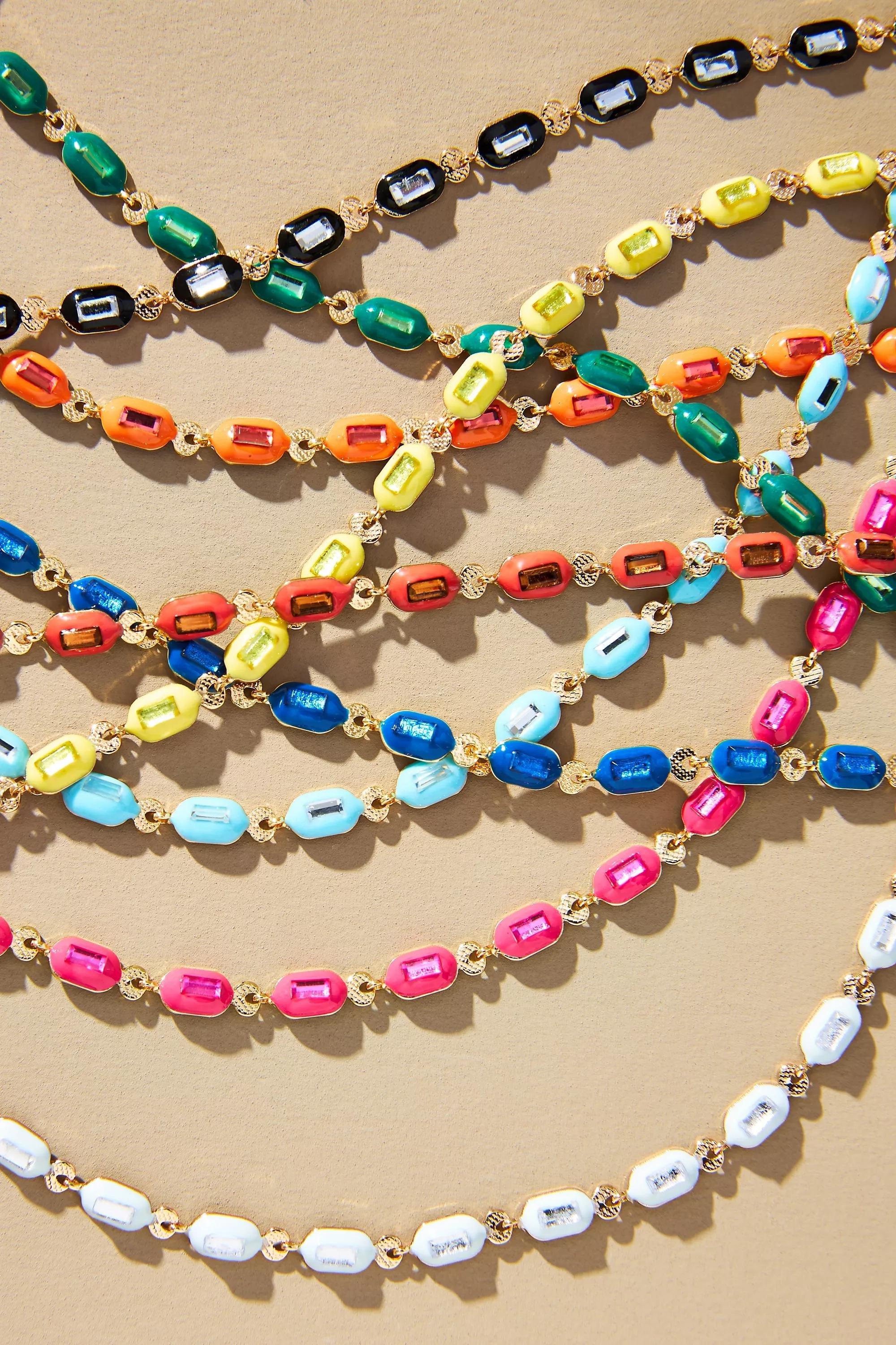 Anthropologie Unisex Necklace, Yellow, A501_0072, large image number 1