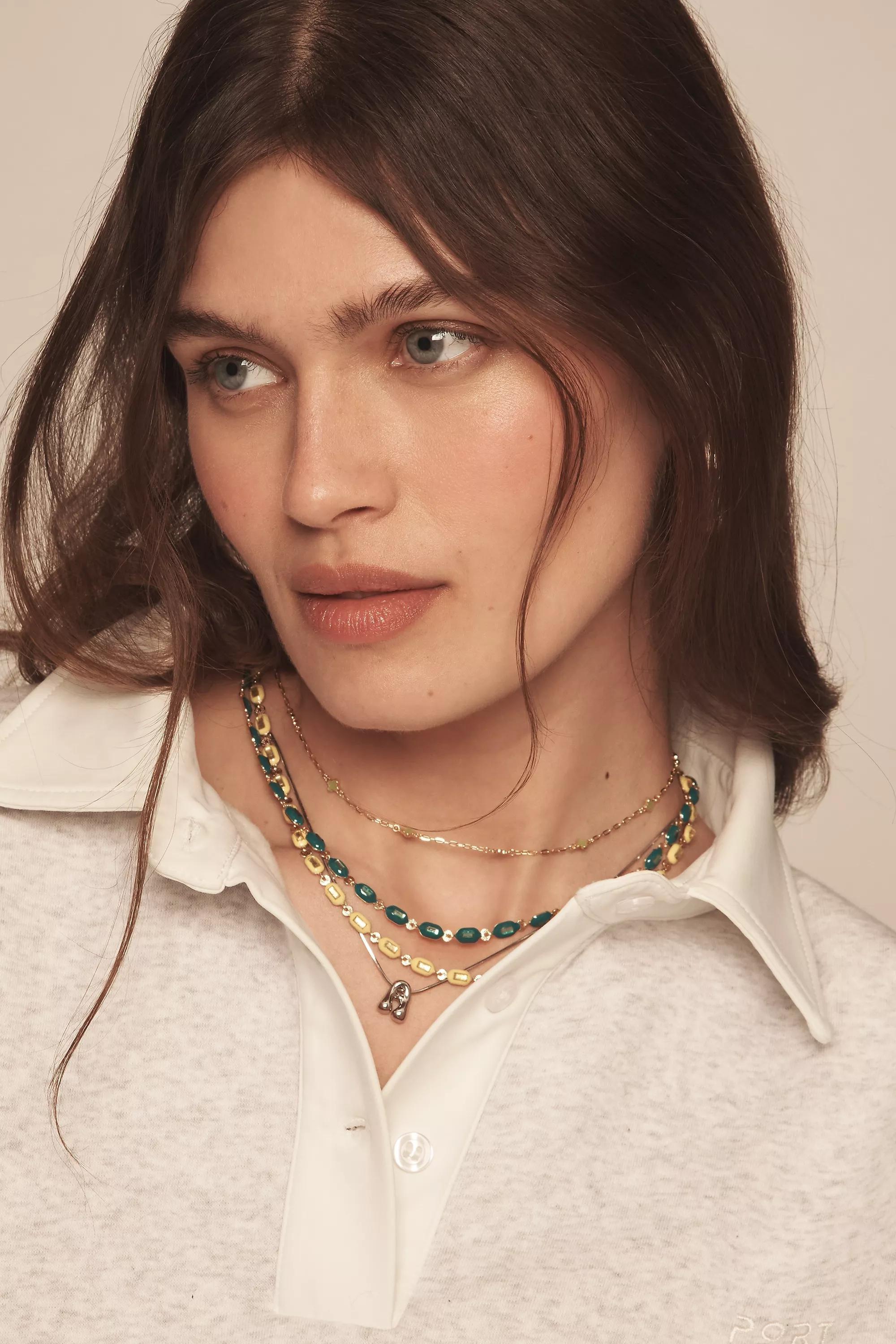 Anthropologie Unisex Necklace, Yellow, A501_0072, large image number 2
