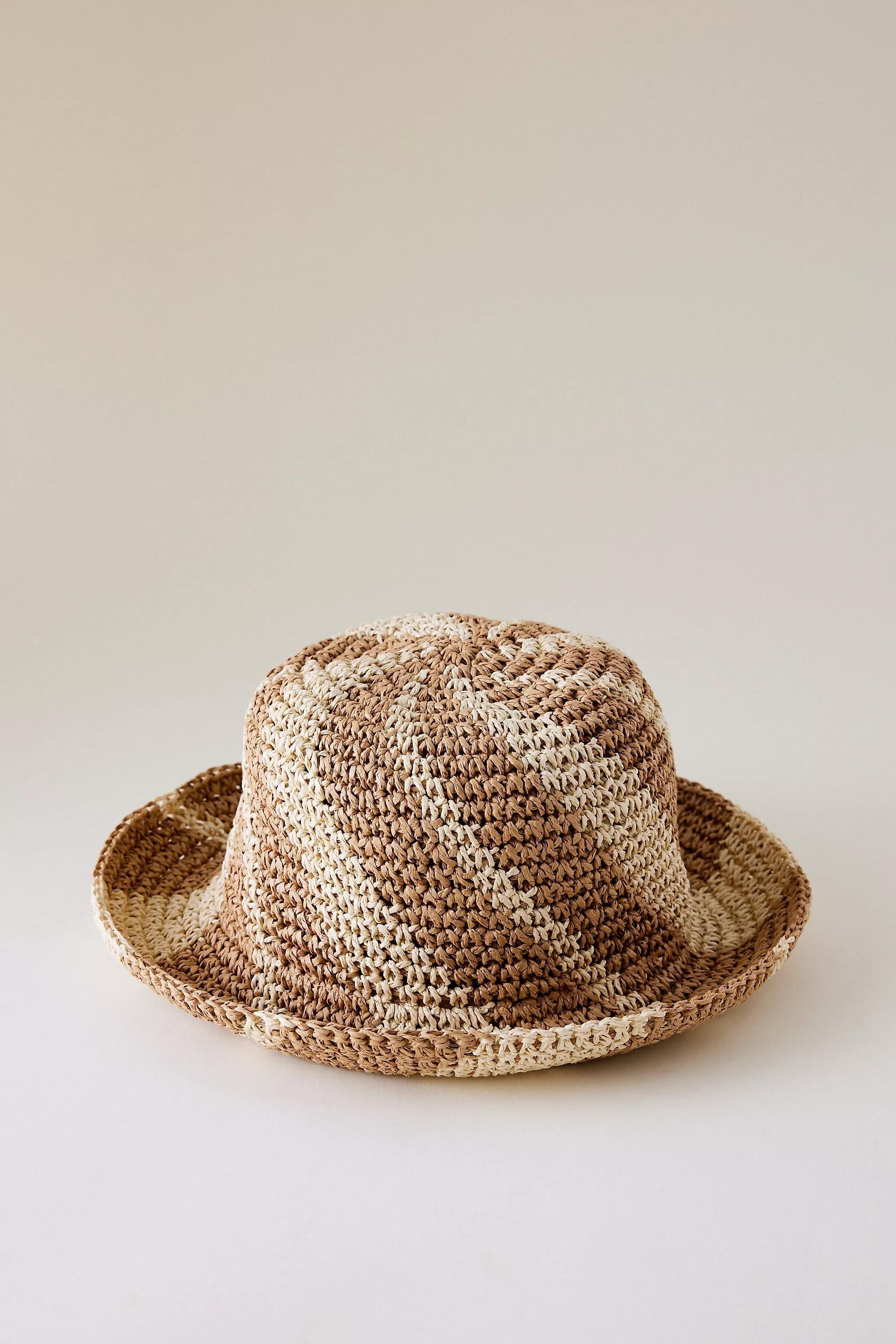 Swirl Straw Bucket Hat, Cream, A501_0011, large image number 2
