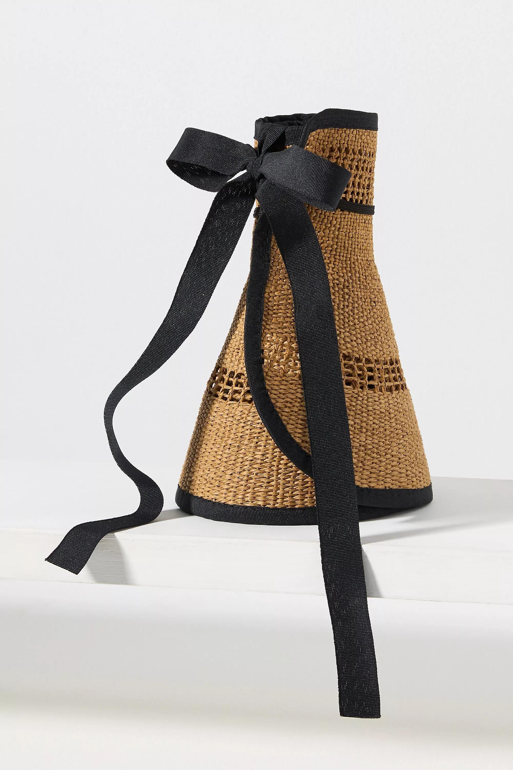 Anthropologie Packable Crochet Sun Hat, Black, A501_0001, large image number 4