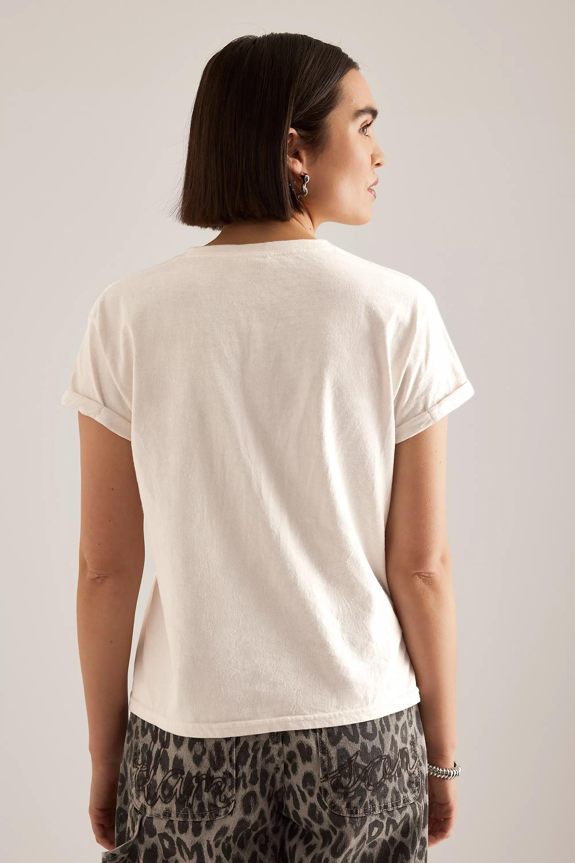 Anthropologie Graphic Print T-Shirt, White, A501_0010, medium