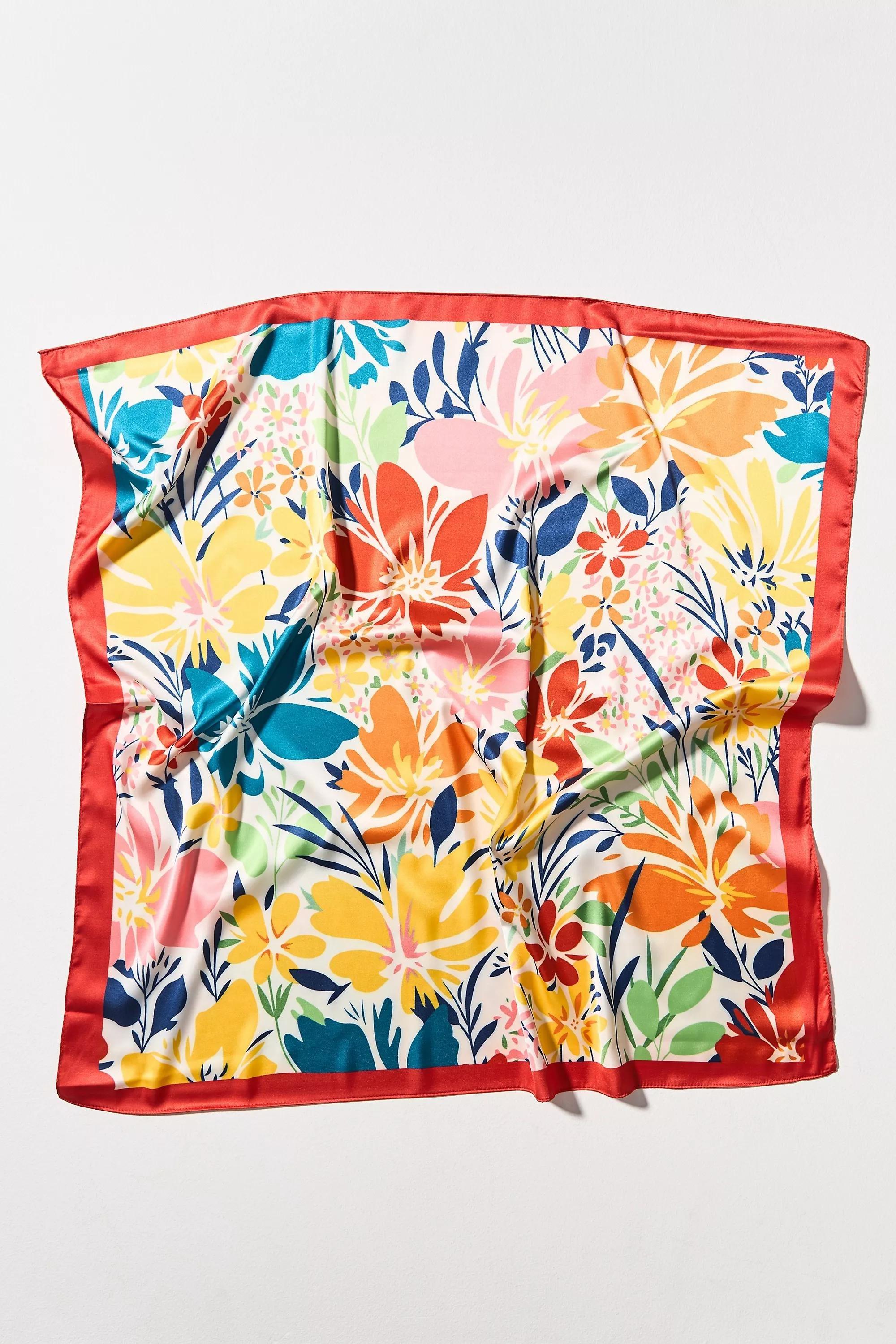 Anthropologie Set of 2 Floral Print Scarf, A501_0048, large image number 4