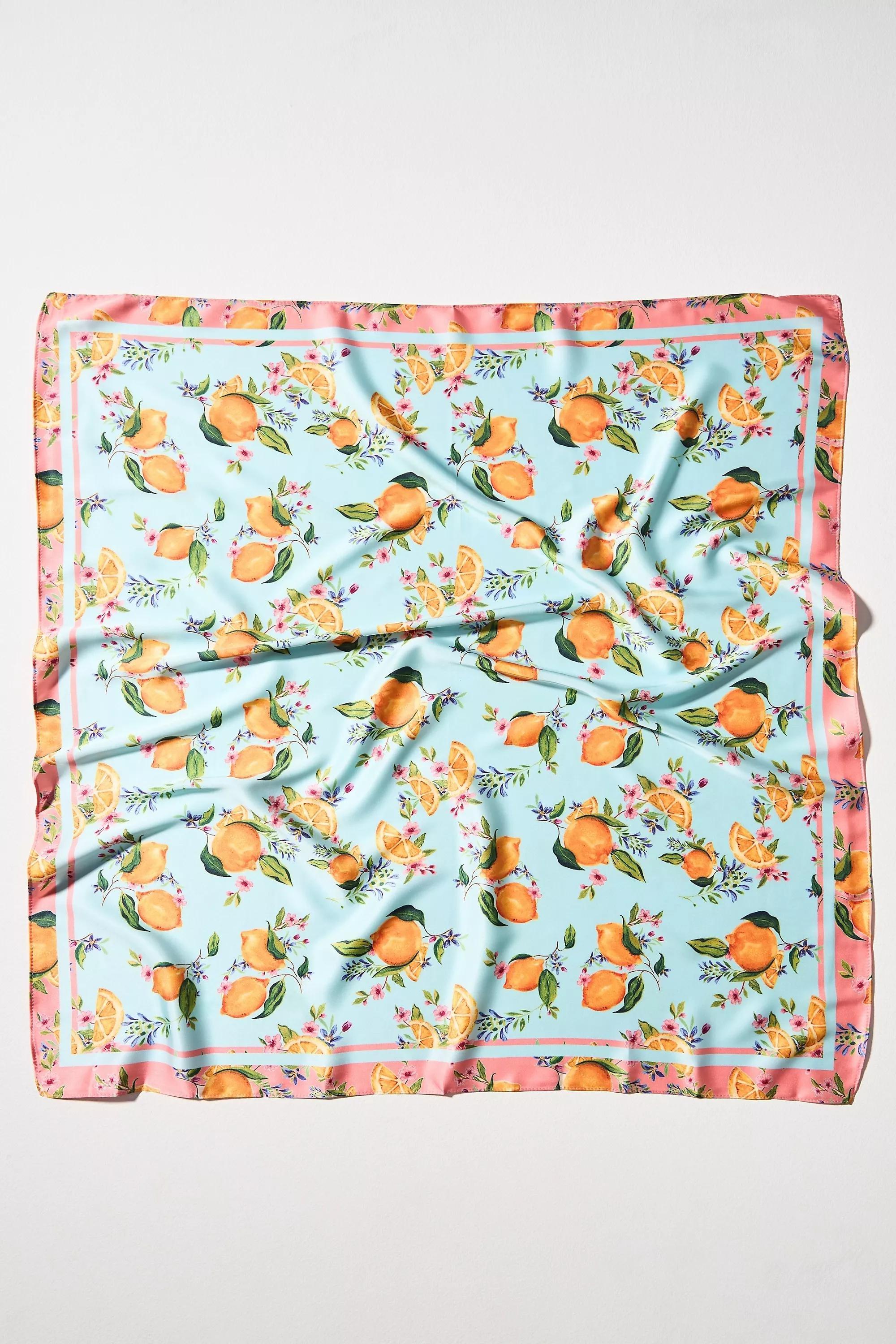 Fruit Stand Head Scarves, Set Of 2, Multicolour, A501_0067, large image number 4
