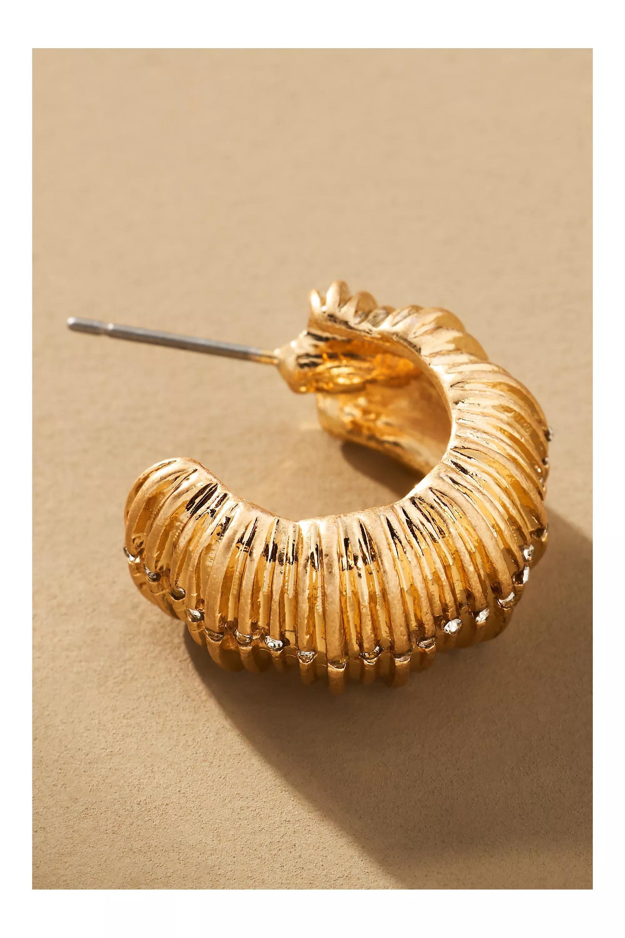 Anthropologie Earrings, Gold, A501_0070, large image number 1