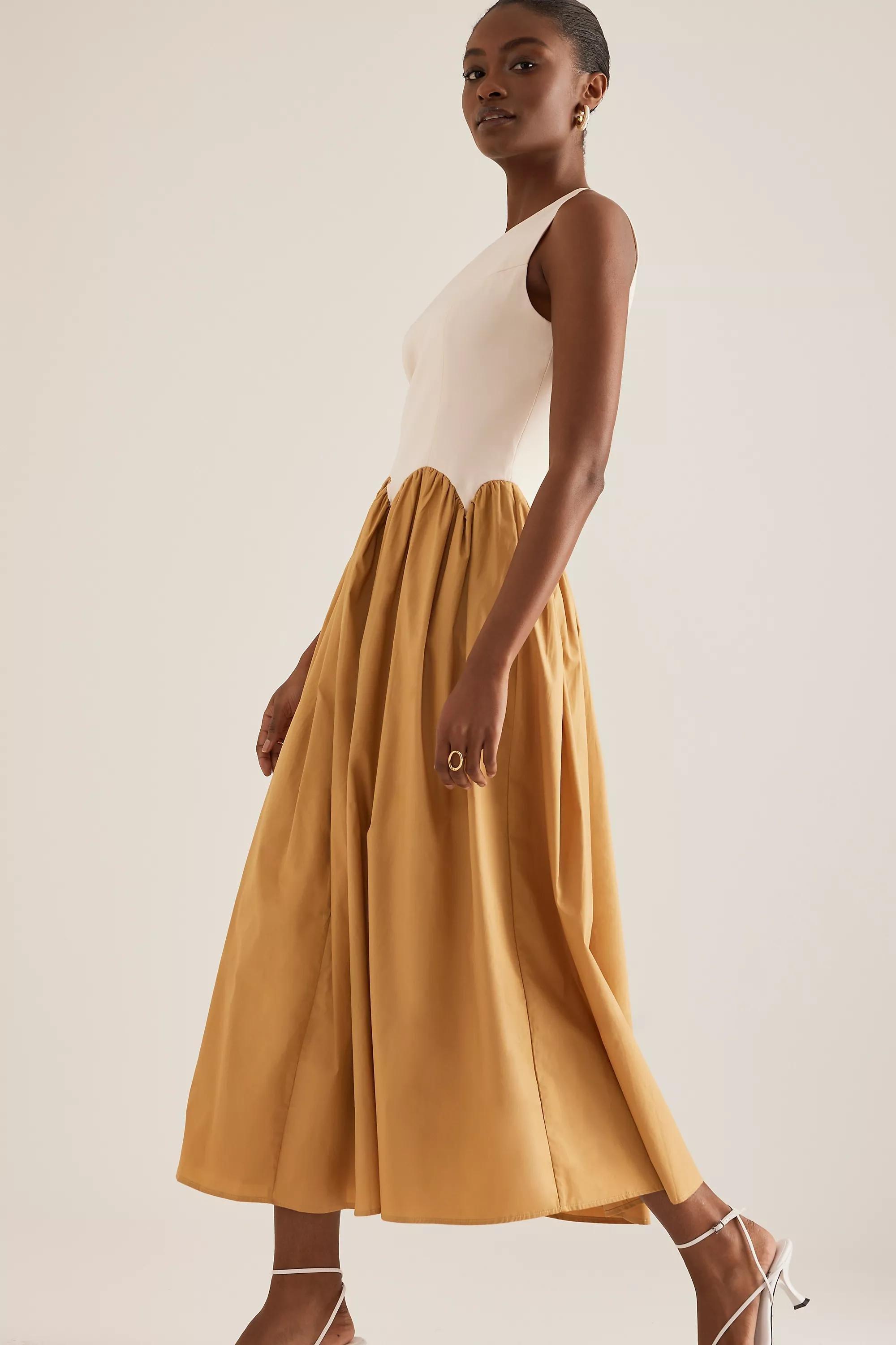 Anthropologie A-Line Classic Midi Dress, , large image number 1