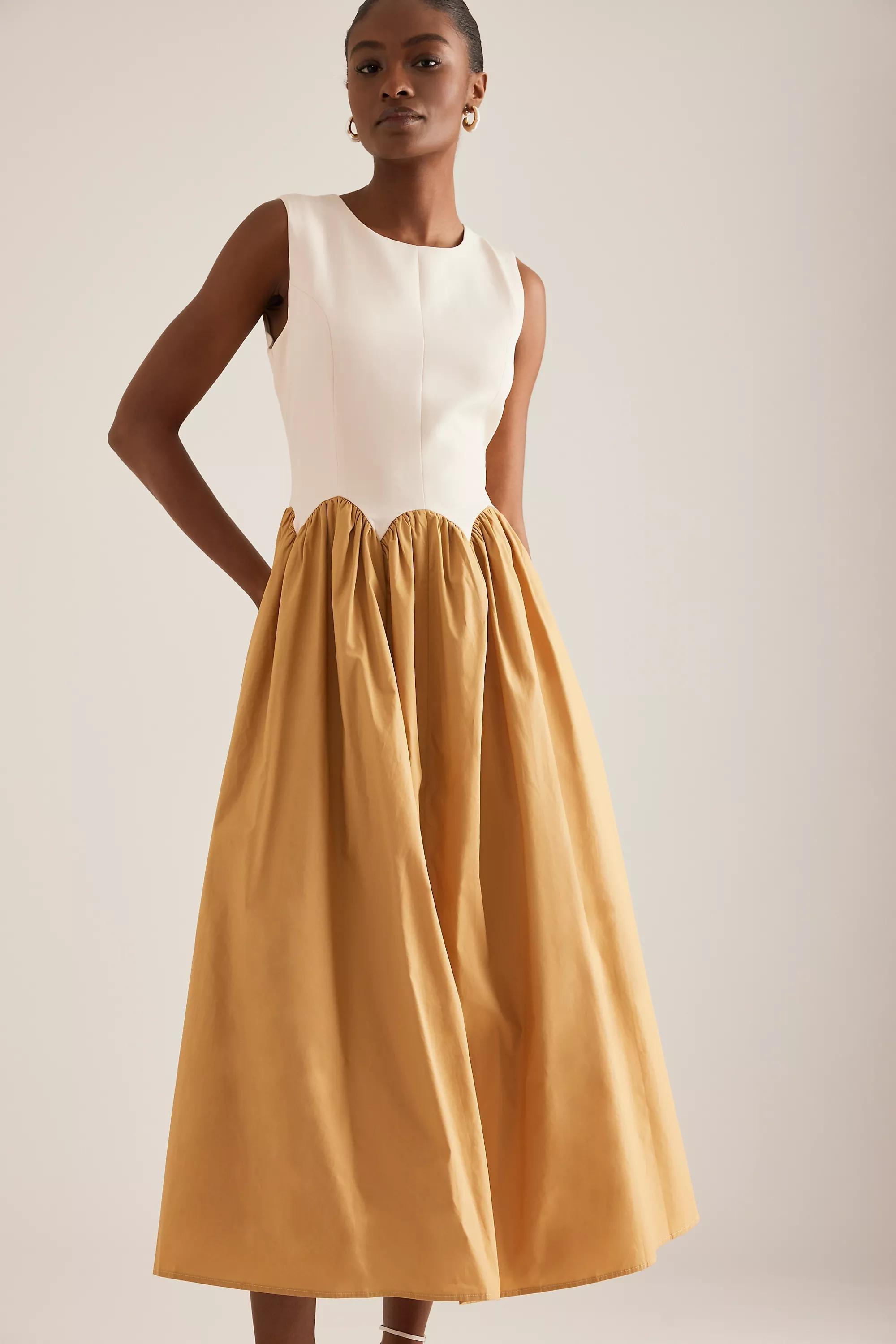 Anthropologie A-Line Classic Midi Dress, , large image number 2