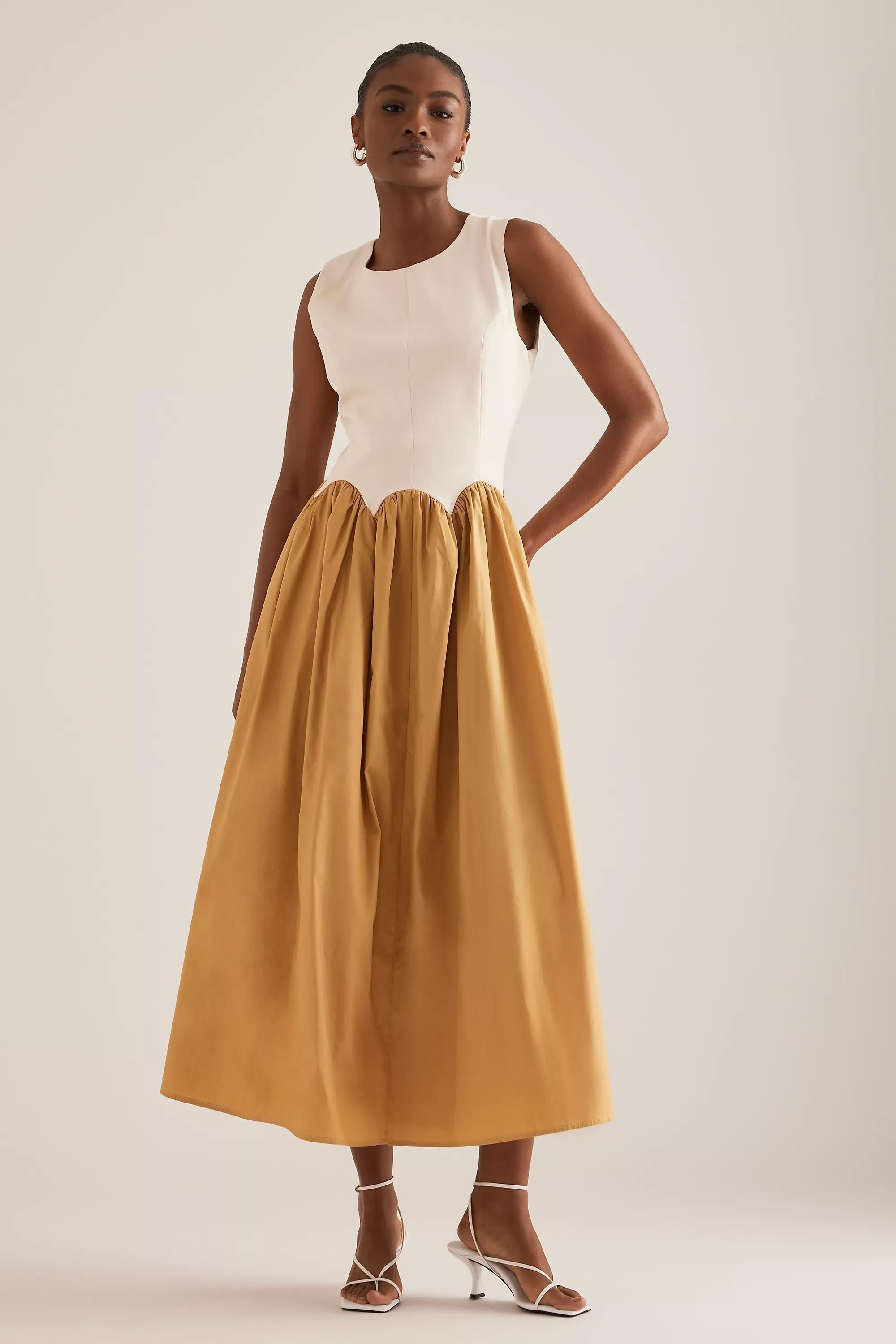 Anthropologie A-Line Classic Midi Dress, , large image number 3