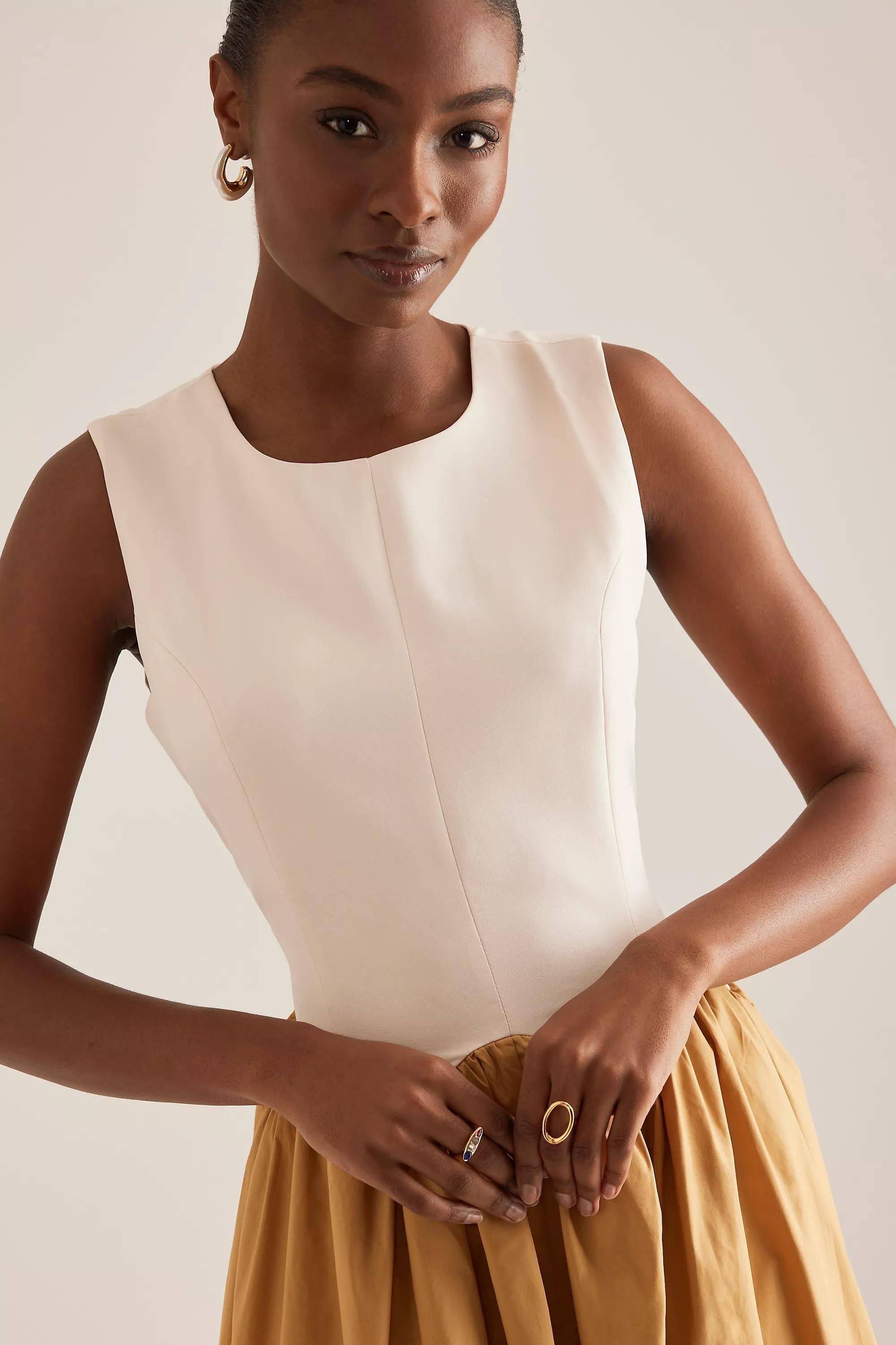 Anthropologie A-Line Classic Midi Dress, , large image number 4